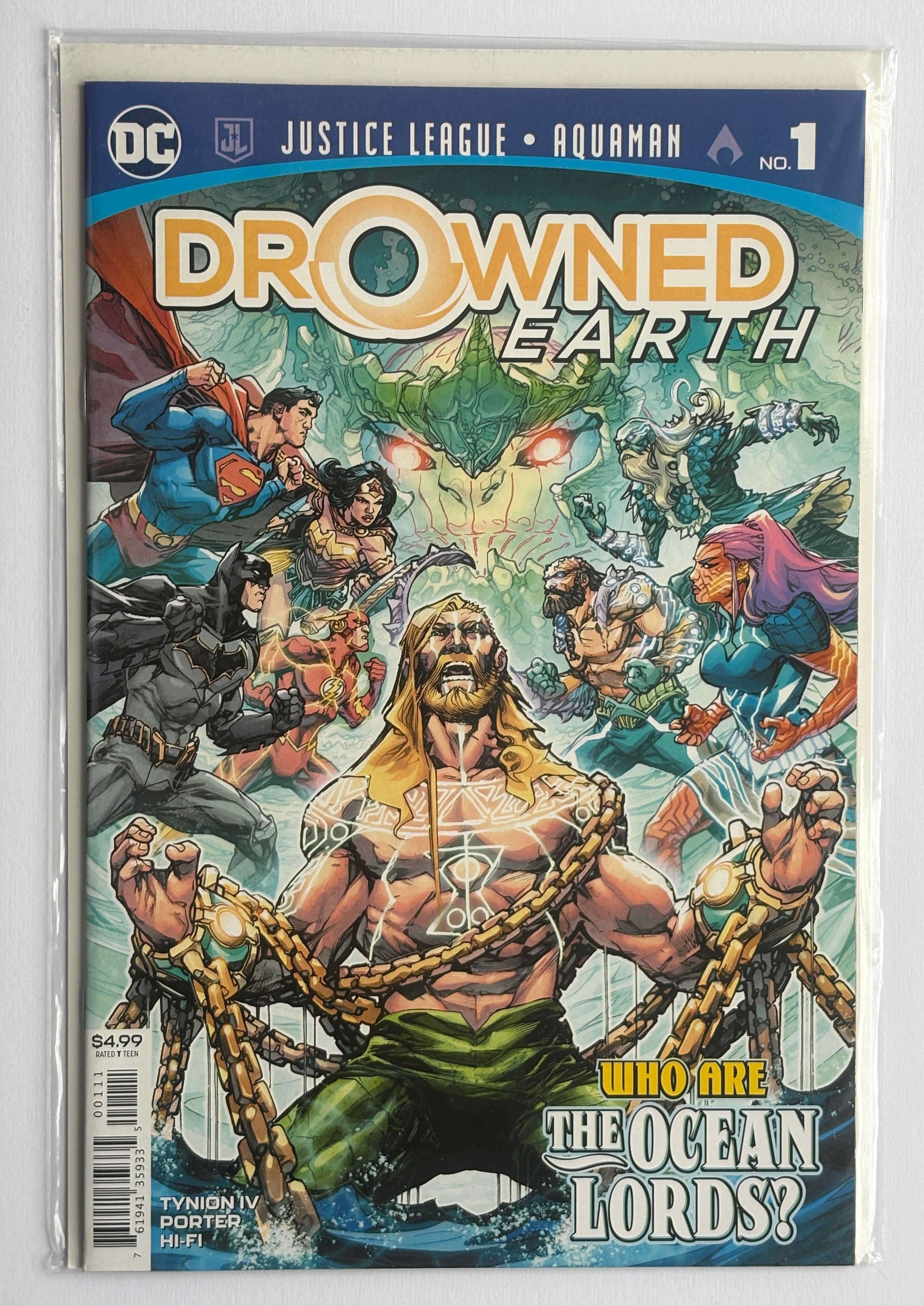 Justice League / Aquaman: Drowned Earth #1 - 1st Print DC December 2018 NM 9.4