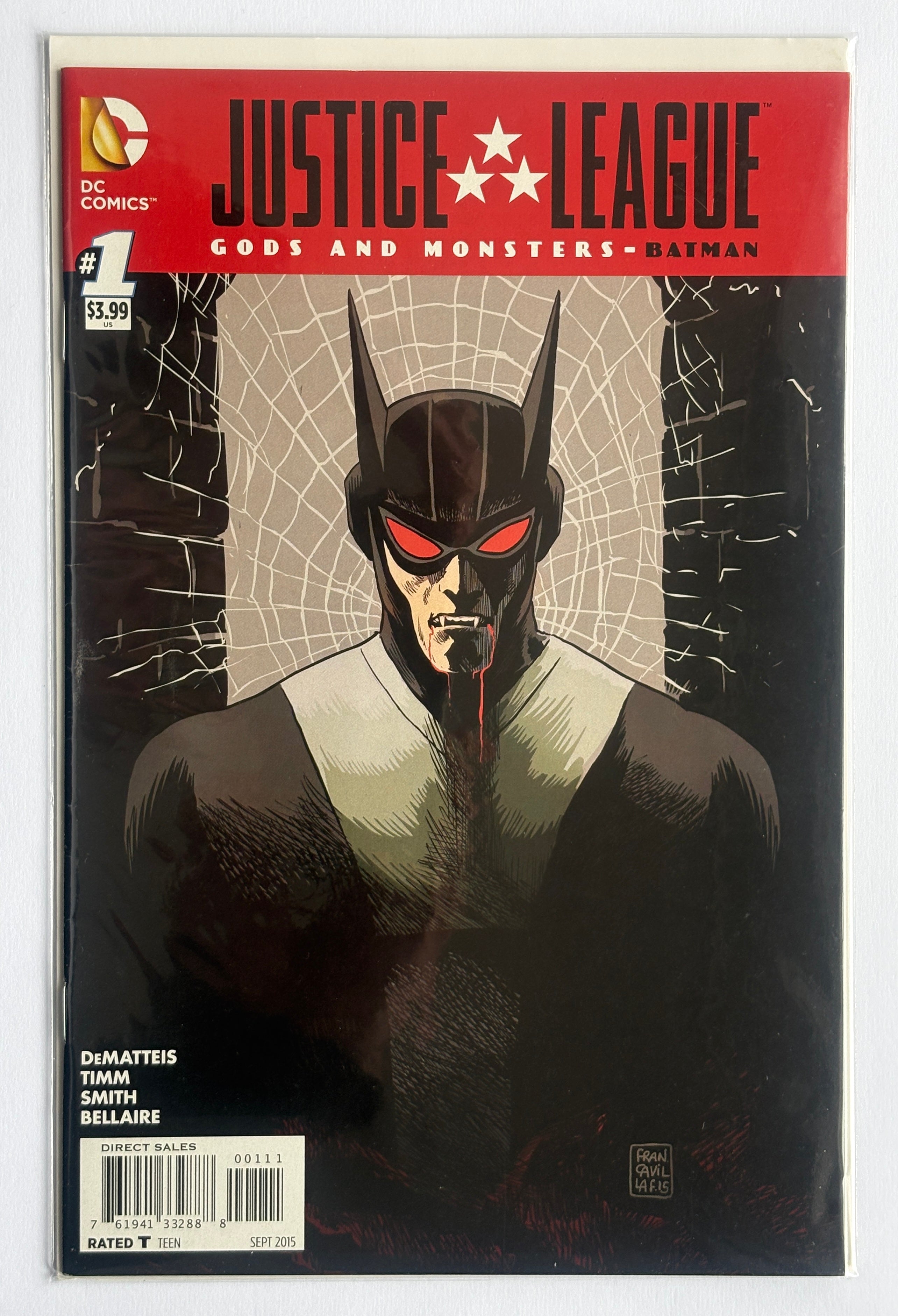 Justice League: Gods and Monsters Batman #1 - DC Comics September 2015 F/VF 7.0