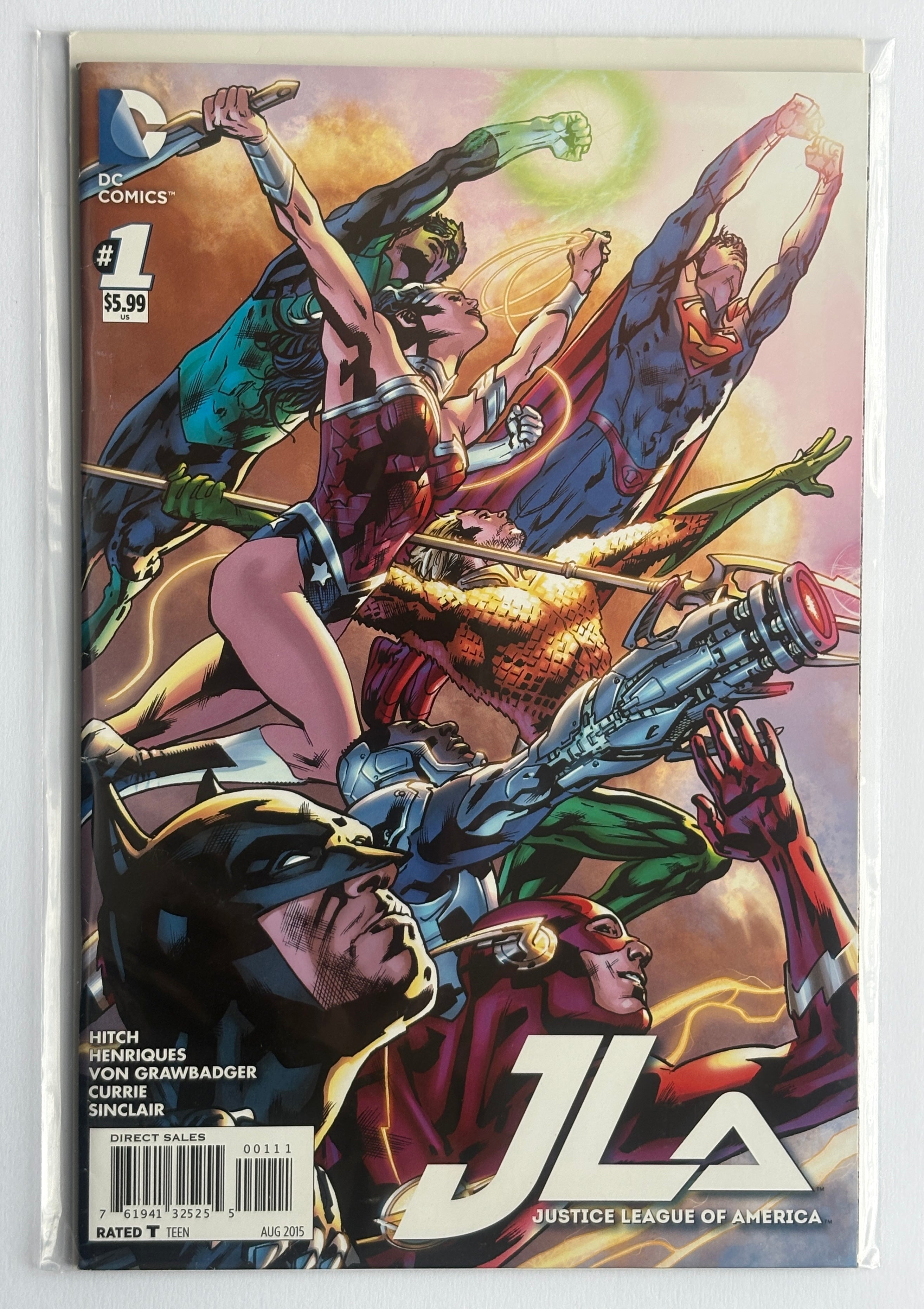 Justice League of America #1 - DC Comics August 2015 F/VF 7.0