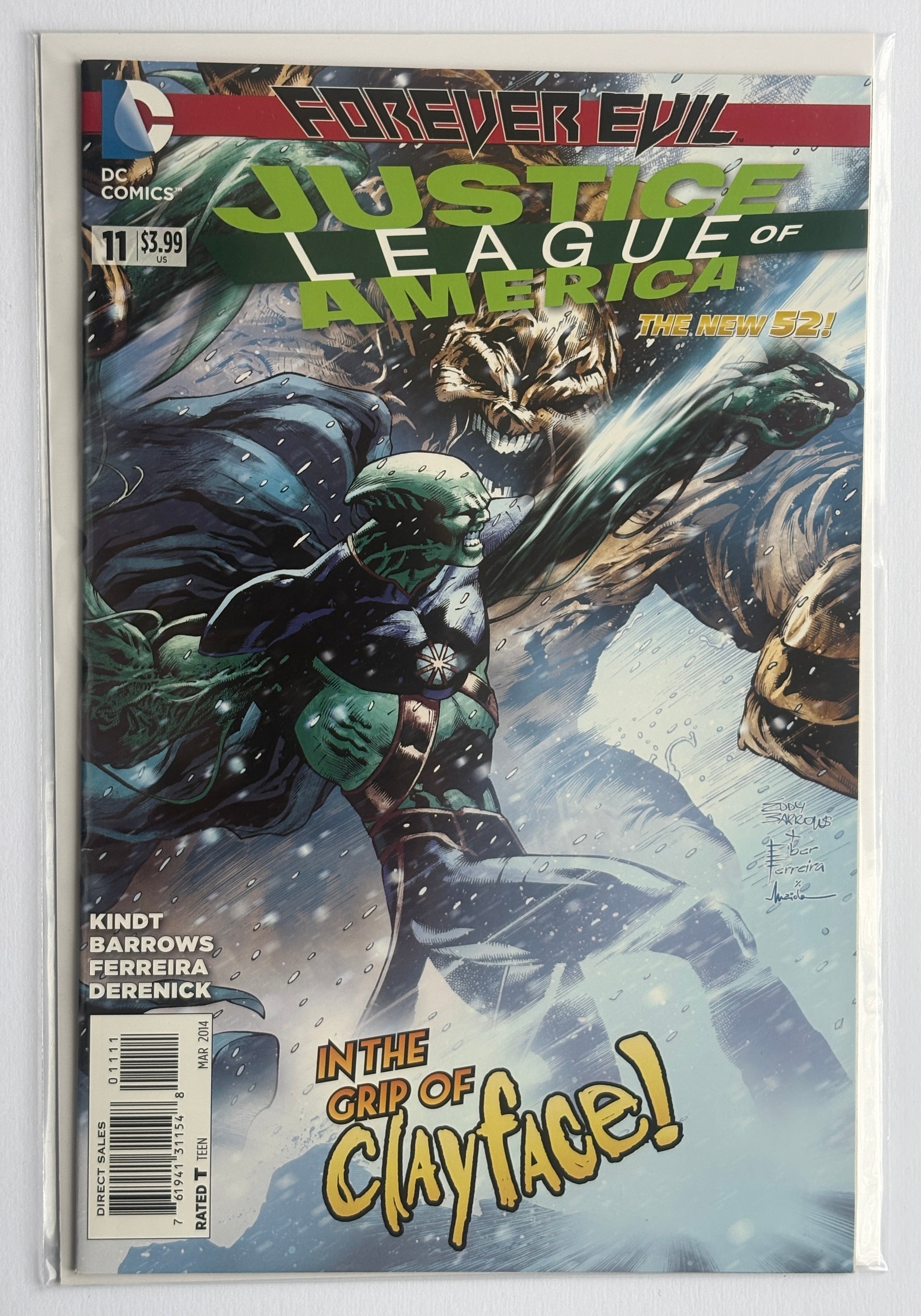 Justice League of America #11 - 1st Printing - DC Comics March 2014 F/VF 7.0
