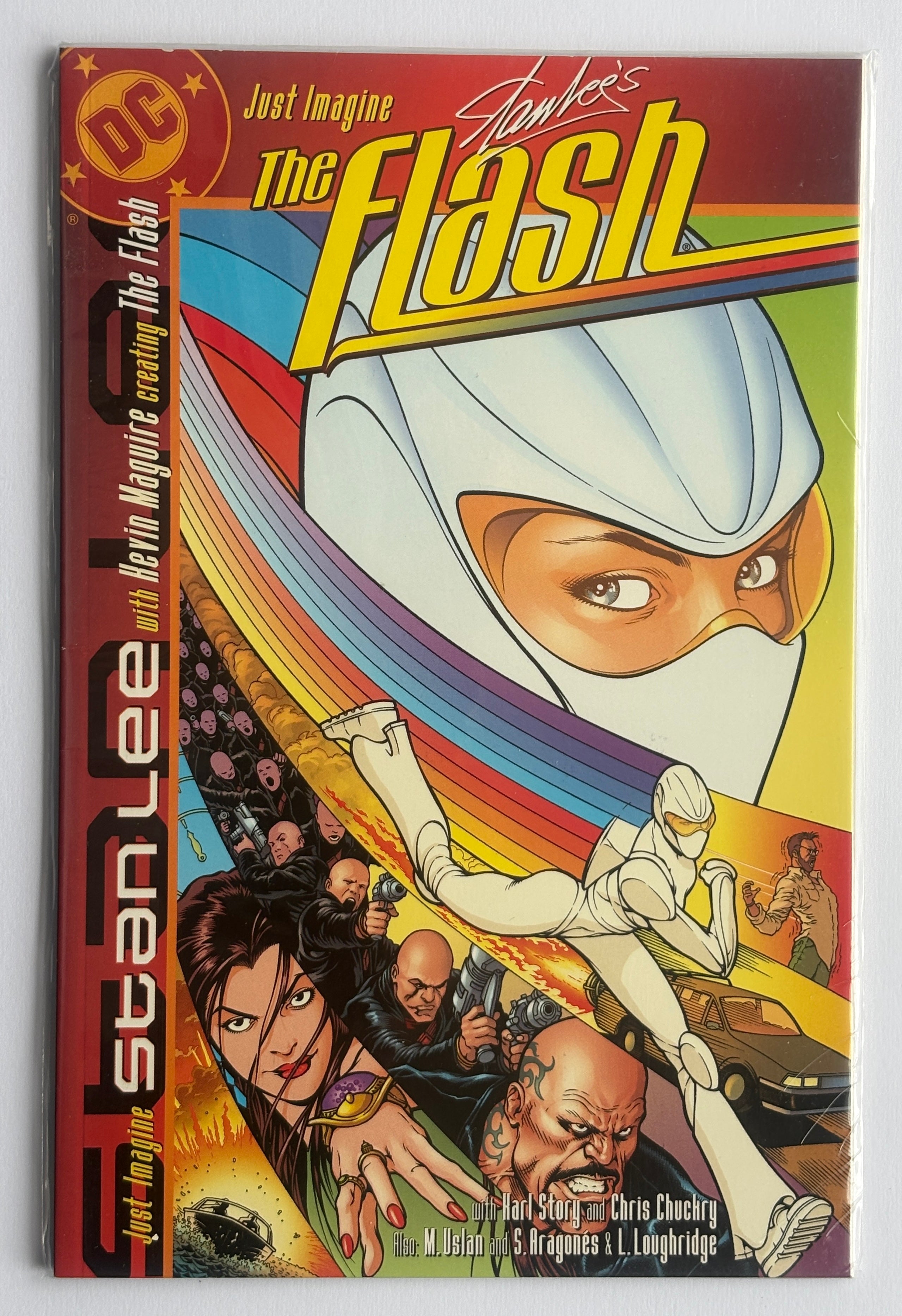 Just Imagine Stan Lee with Kevin Maguire Creating The Flash DC Comics 2001 VF 8.0