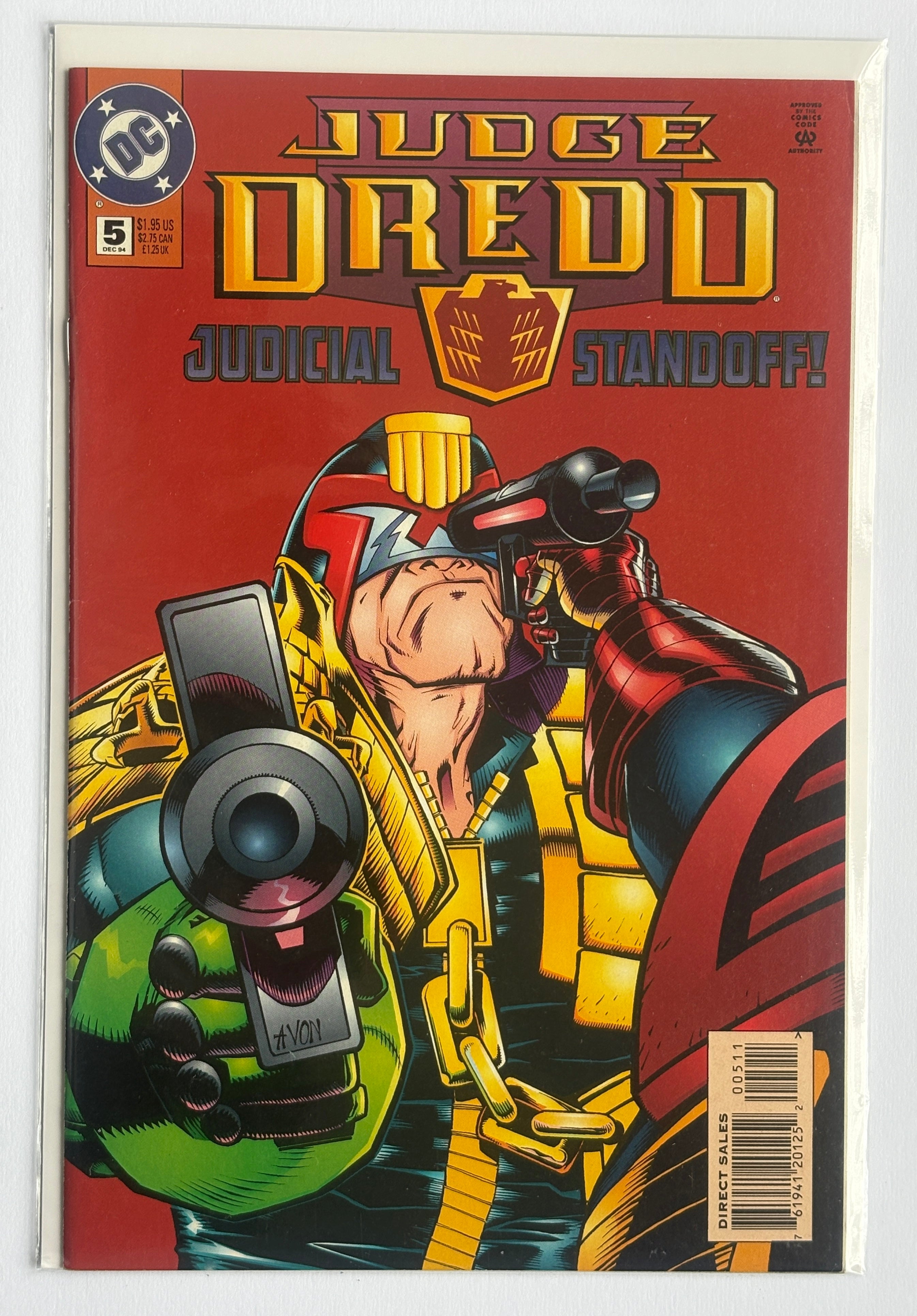 Judge Dredd #5 - 1st Printing DC Comics December 1994 VF+ 8.5