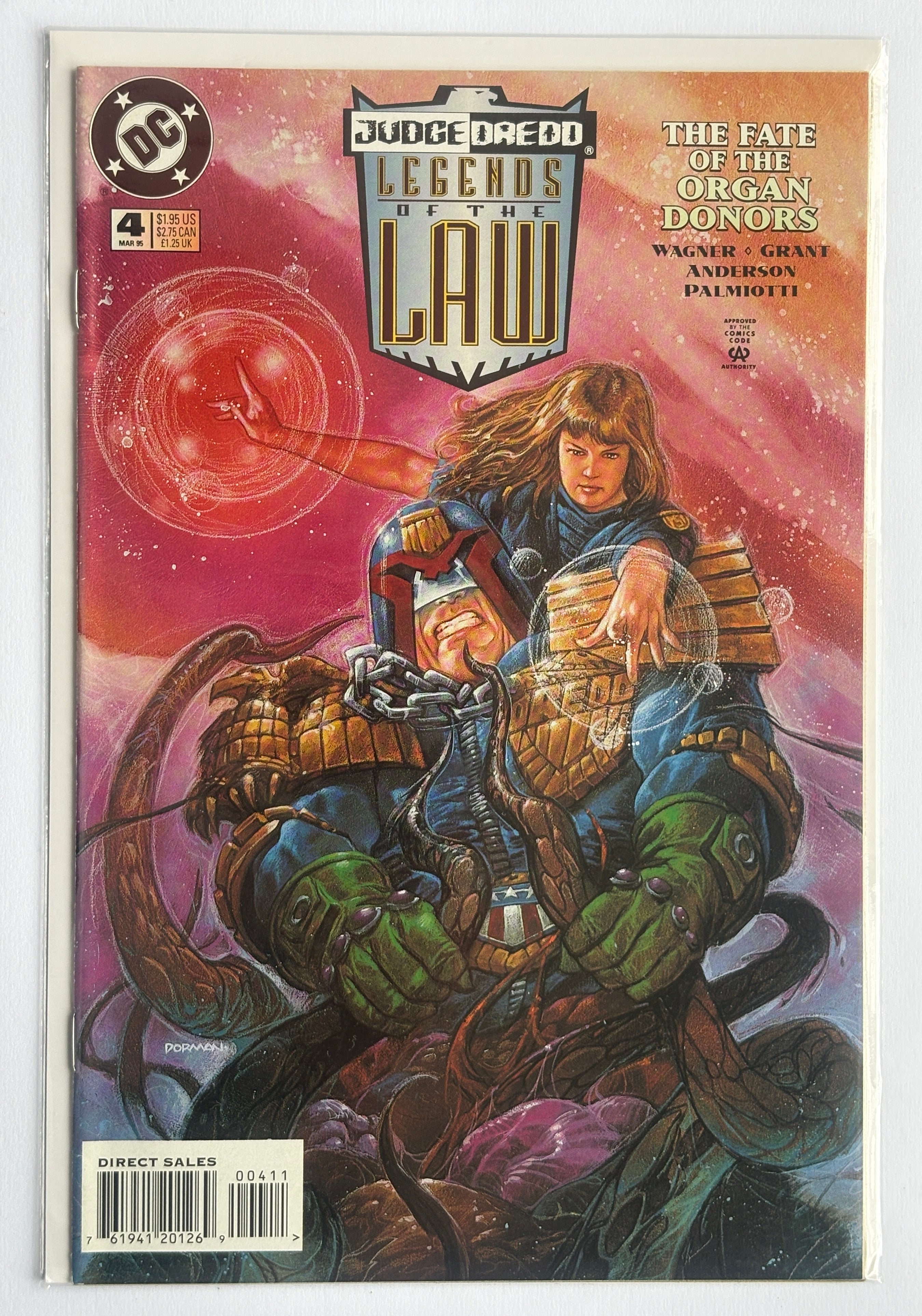 Judge Dredd Legends of the Law #4 - 1st Printing DC Comics March 1995 VF 8.0