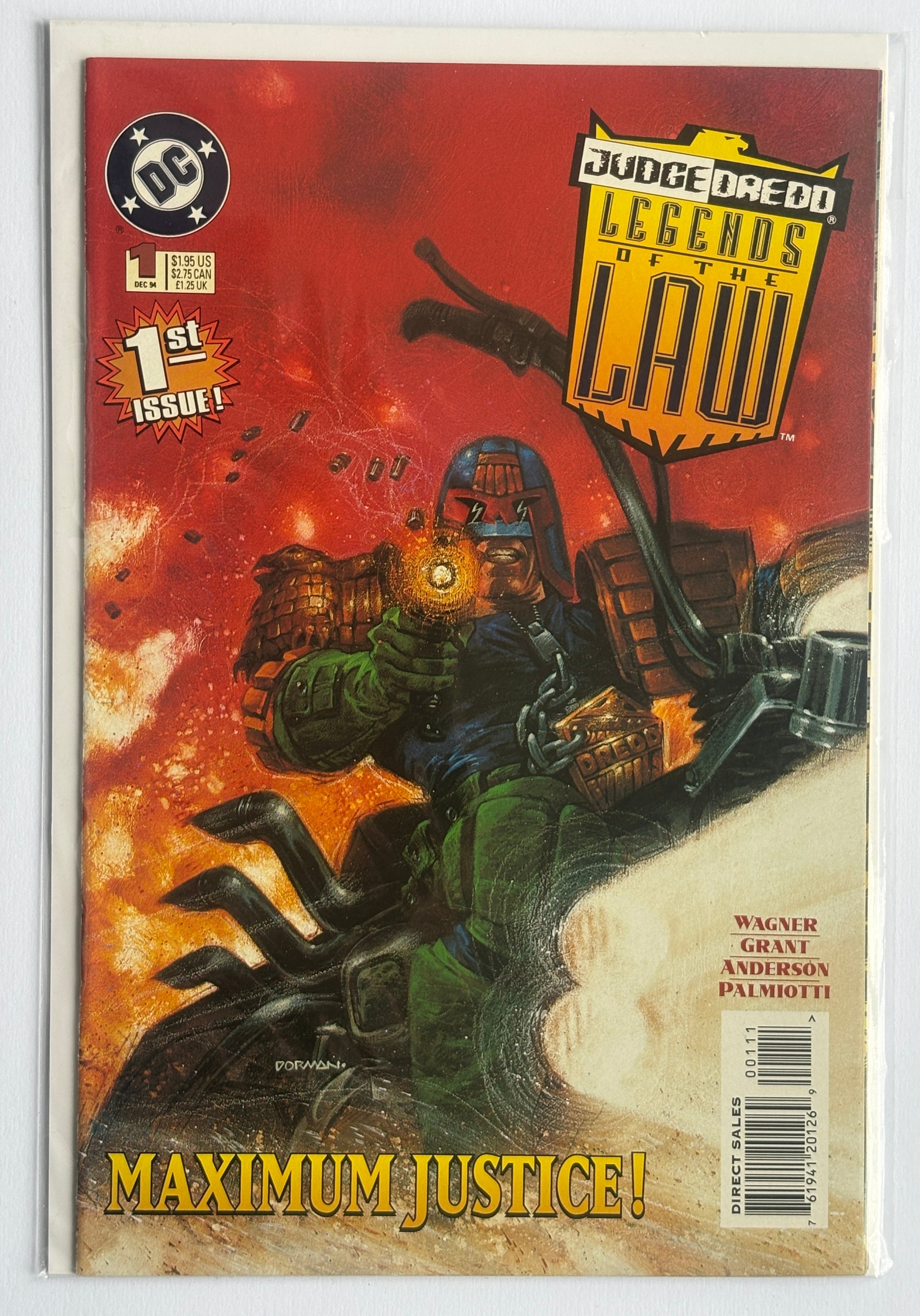 Judge Dredd Legends of the Law #1 - 1st Printing DC December 1994 VF/NM 9.0