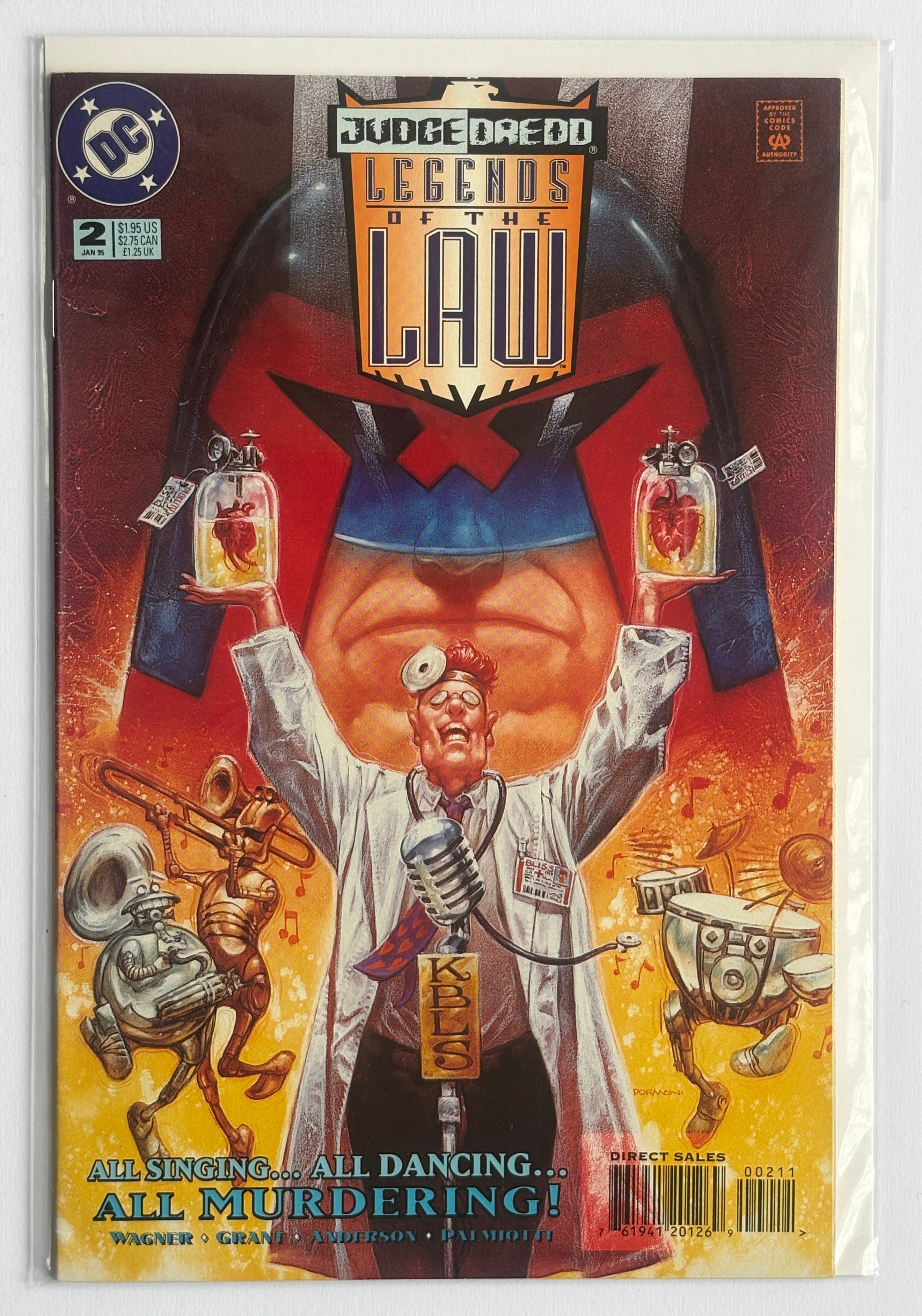 Judge Dredd Legends of the Law #2 1st Printing DC Comics January 1995 VF/NM 9.0