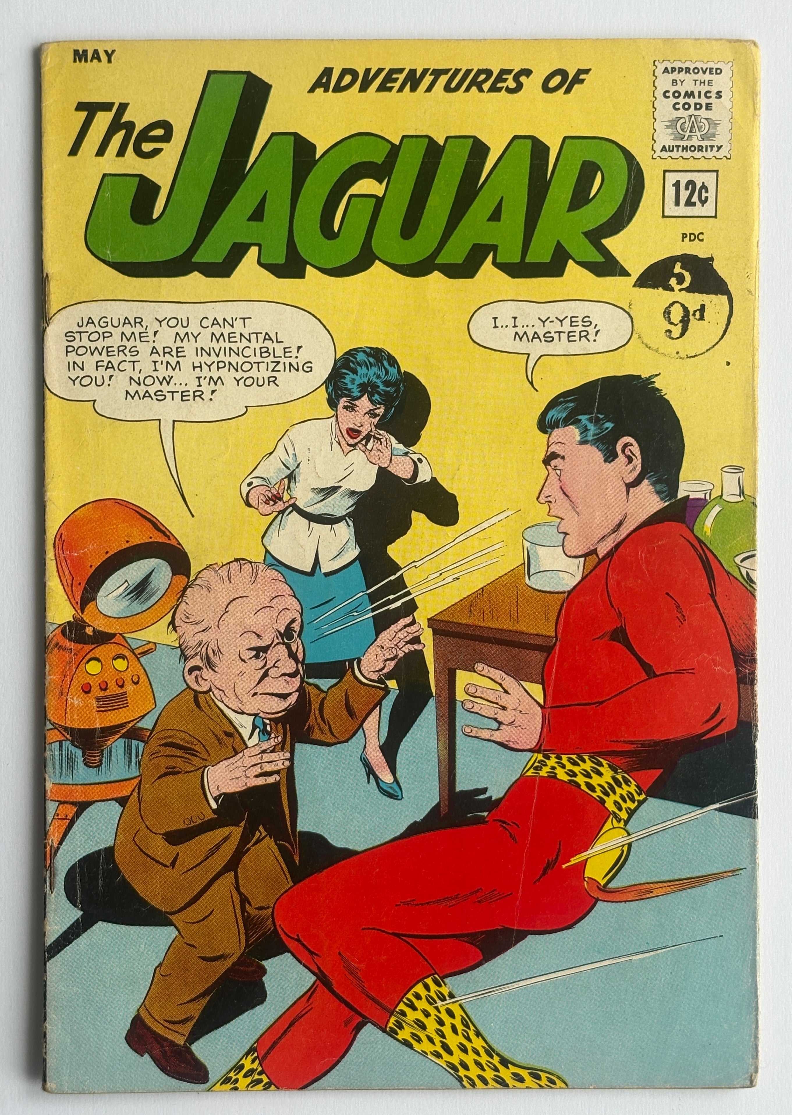 Adventures of the Jaguar #12 - Radio Comics - May 1963 FN 6.0