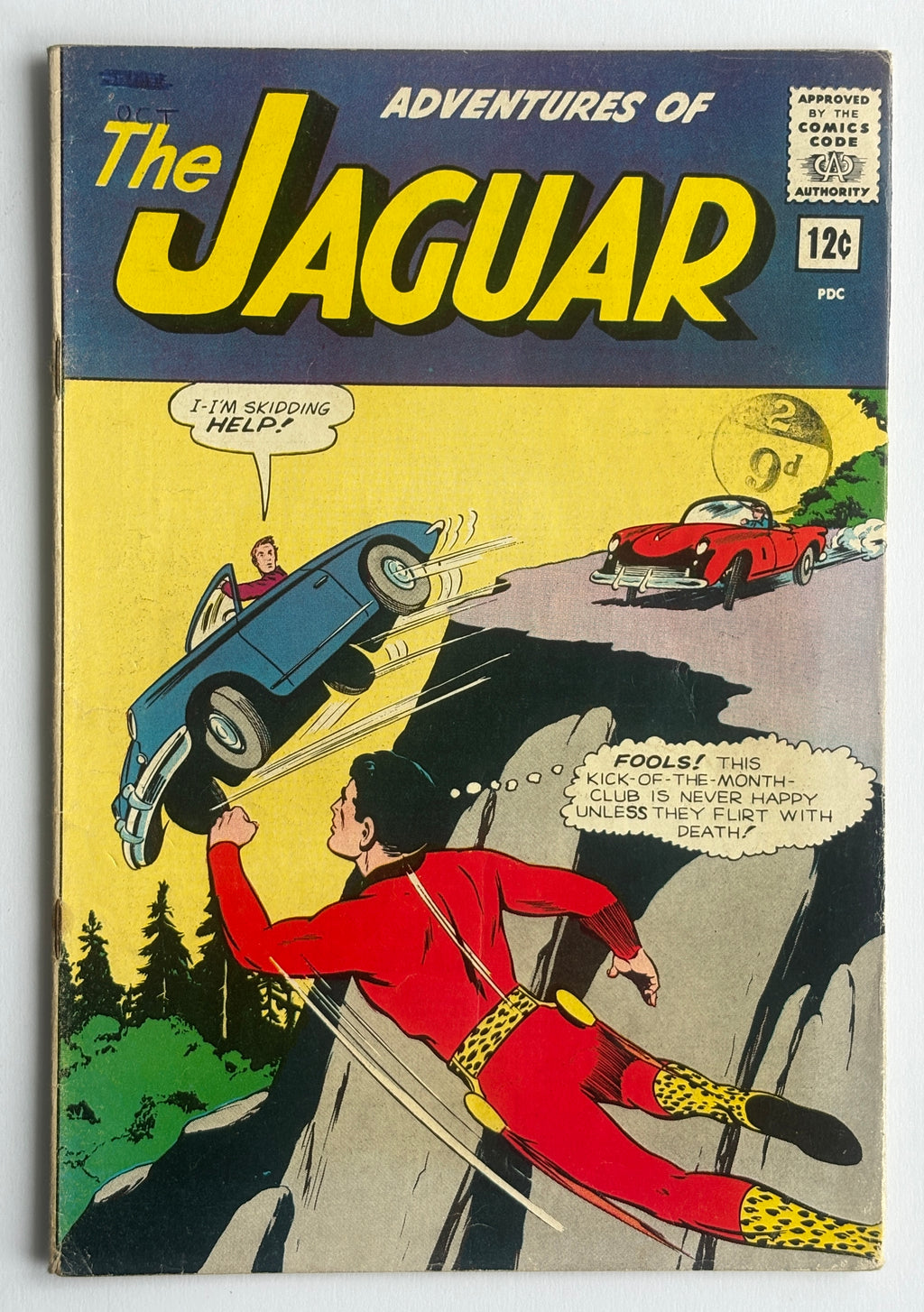 Adventures of the Jaguar #14 - Catgirl, Black Hood app' - October 1963 FN 6.0