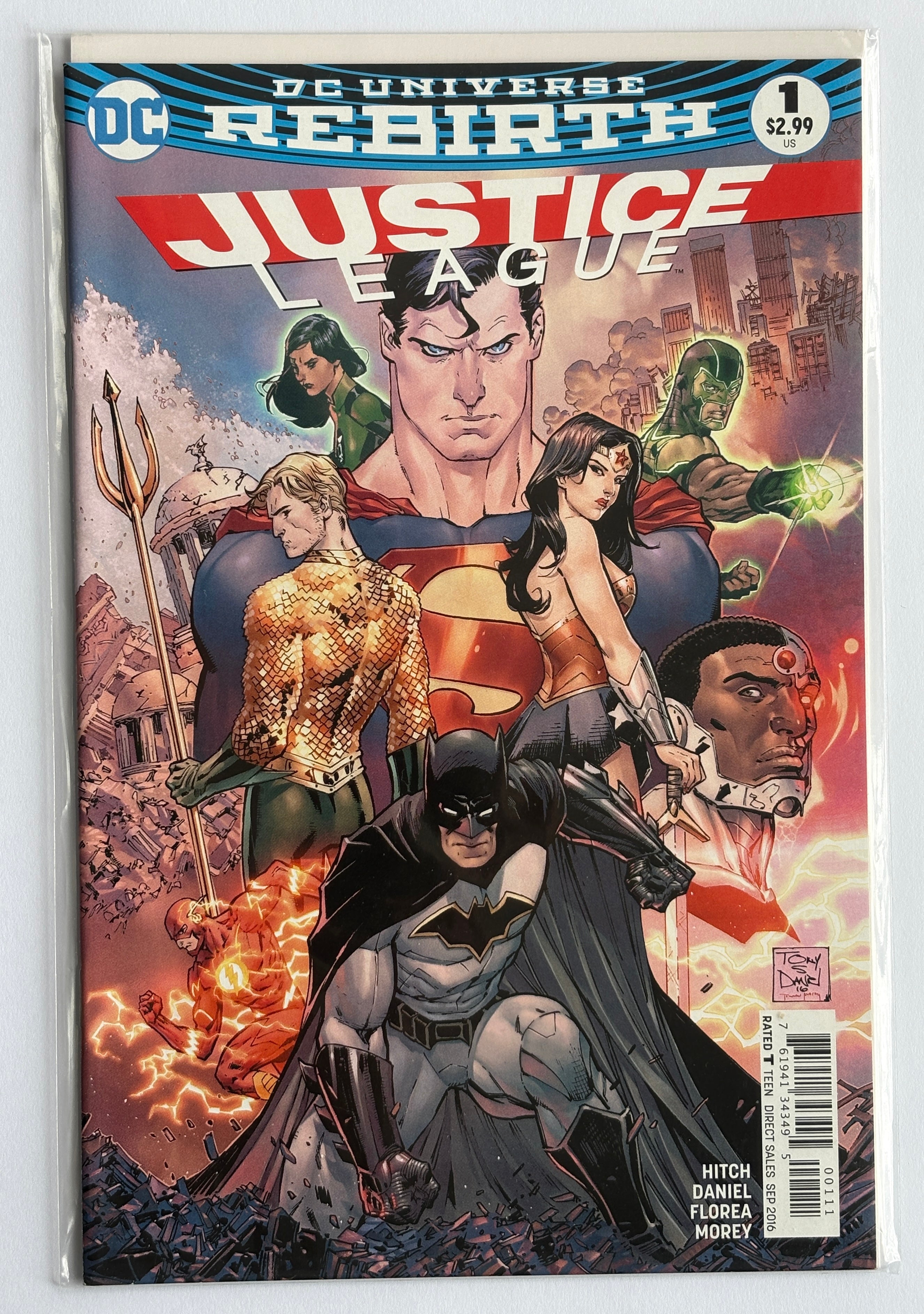 Justice League Rebirth #1 - 1st Printing Cover A - DC September 2016 VF+ 8.5