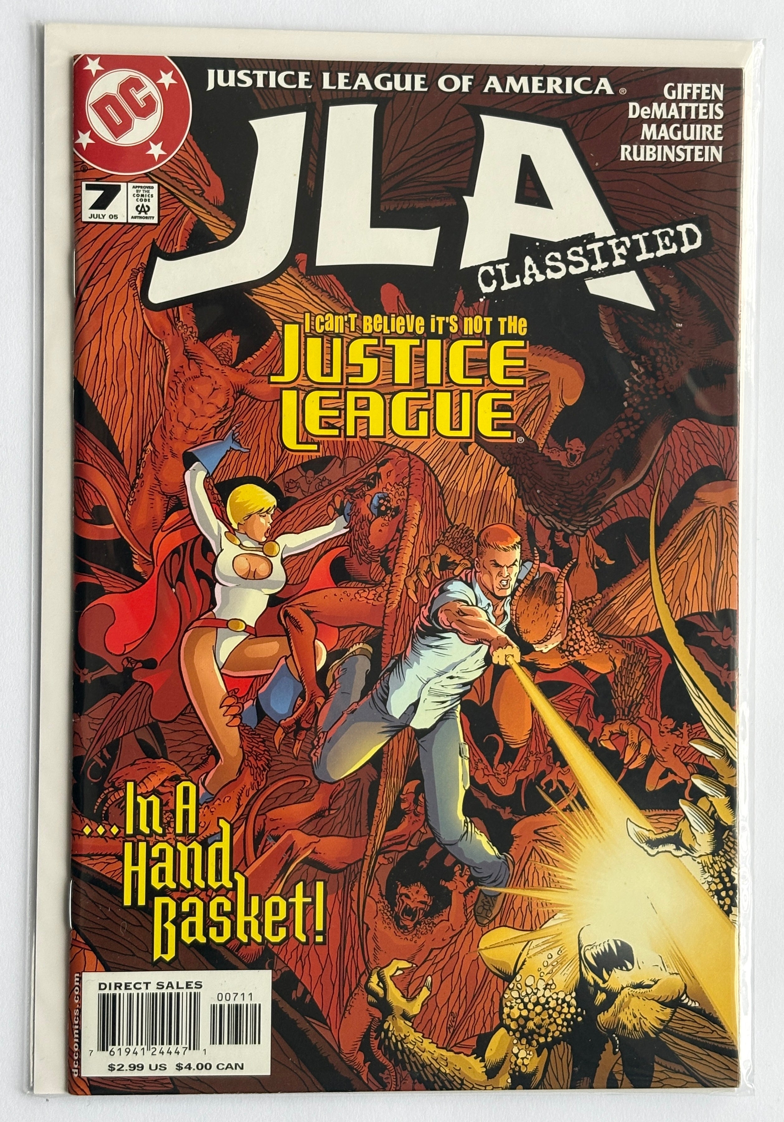 JLA: Classified #7 1st Printing Justice League of America DC July 2005 VF- 7.5