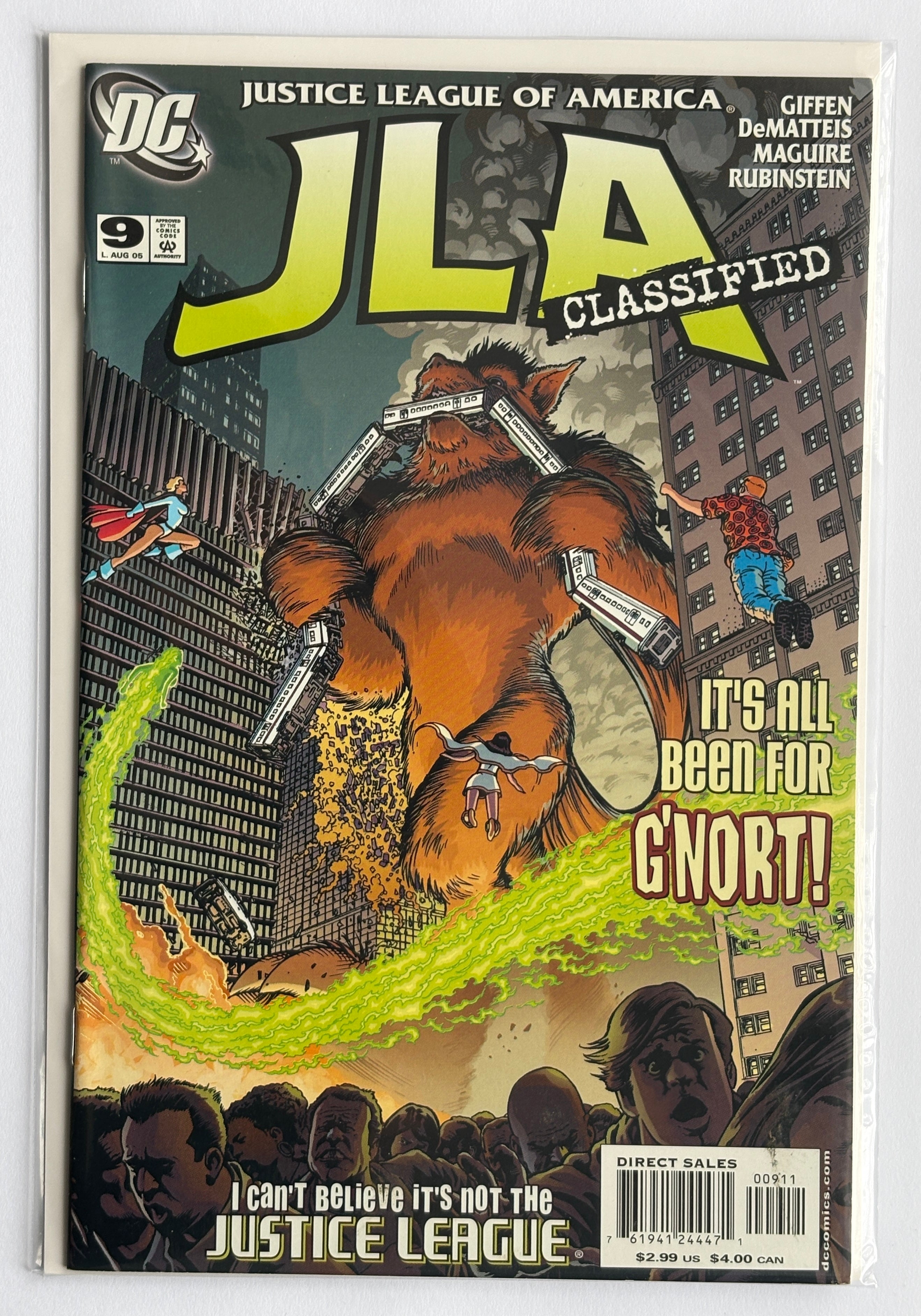 JLA: Classified #9 1st Printing Justice League of America DC August 2005 VF- 7.5