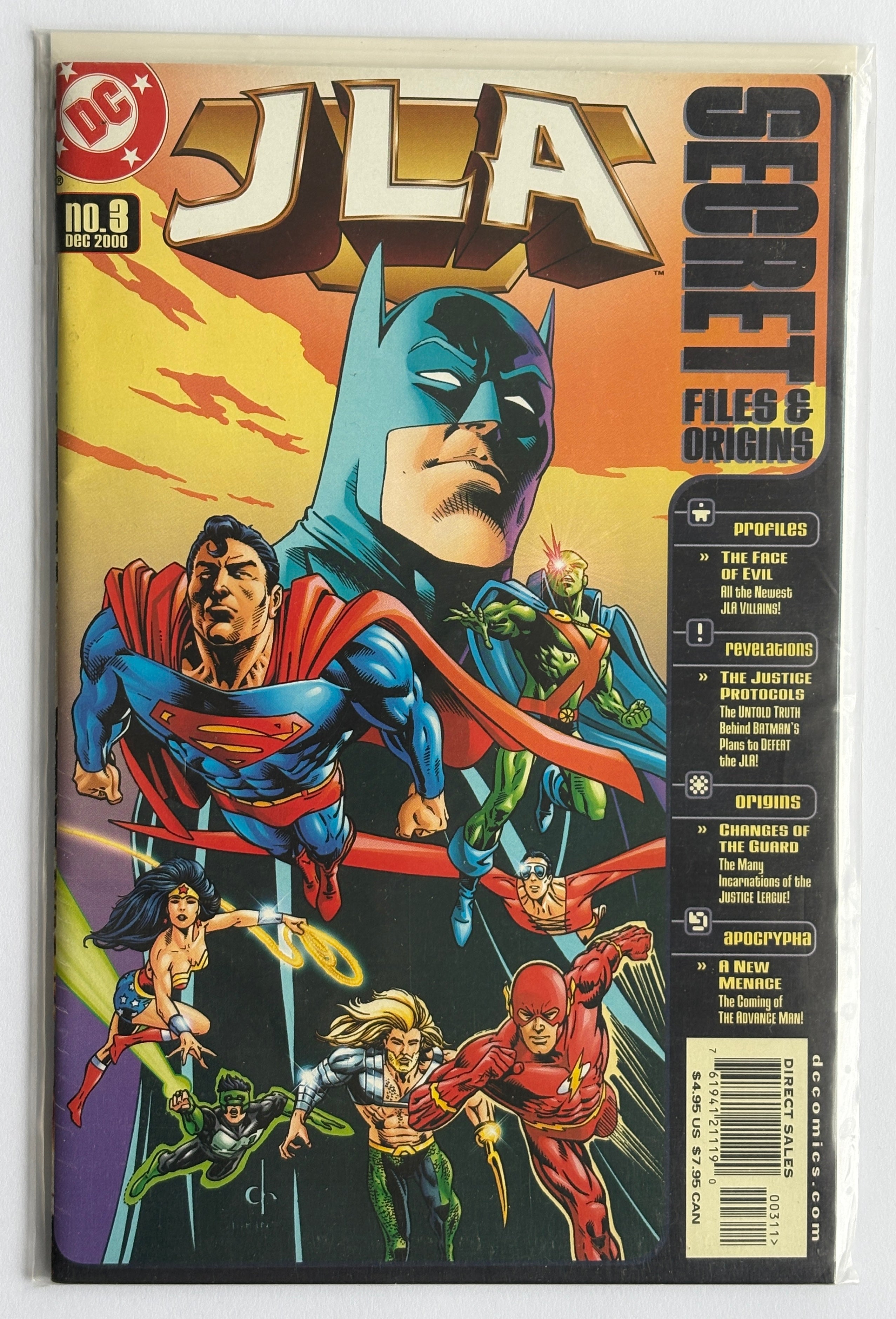 JLA Secret Files & Origins 3 - 1st Printing - December 2000 VF 8.0
