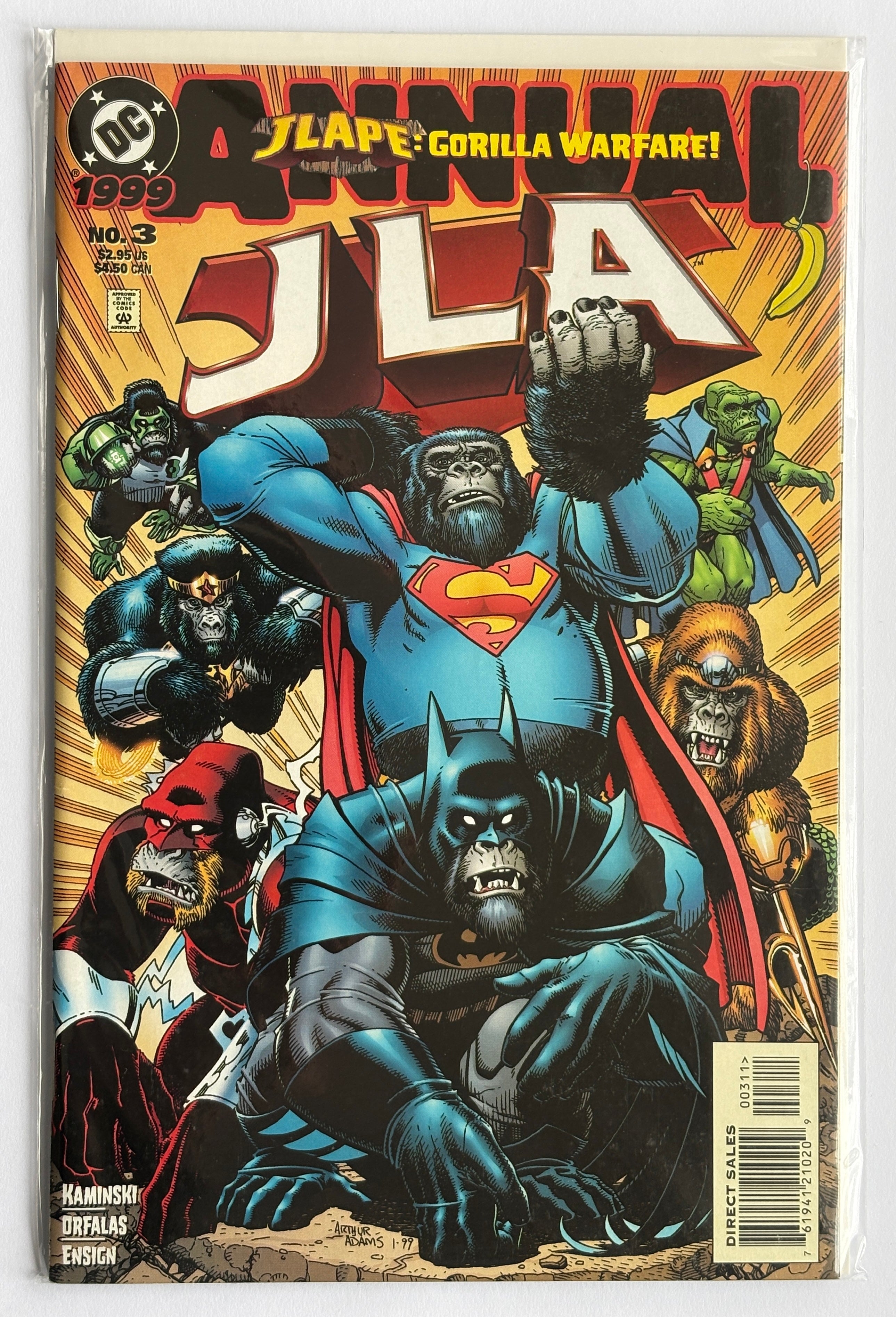 JLA Annual #3 - JLAPE: Gorilla Warfare! - September 1999 VF 8.0