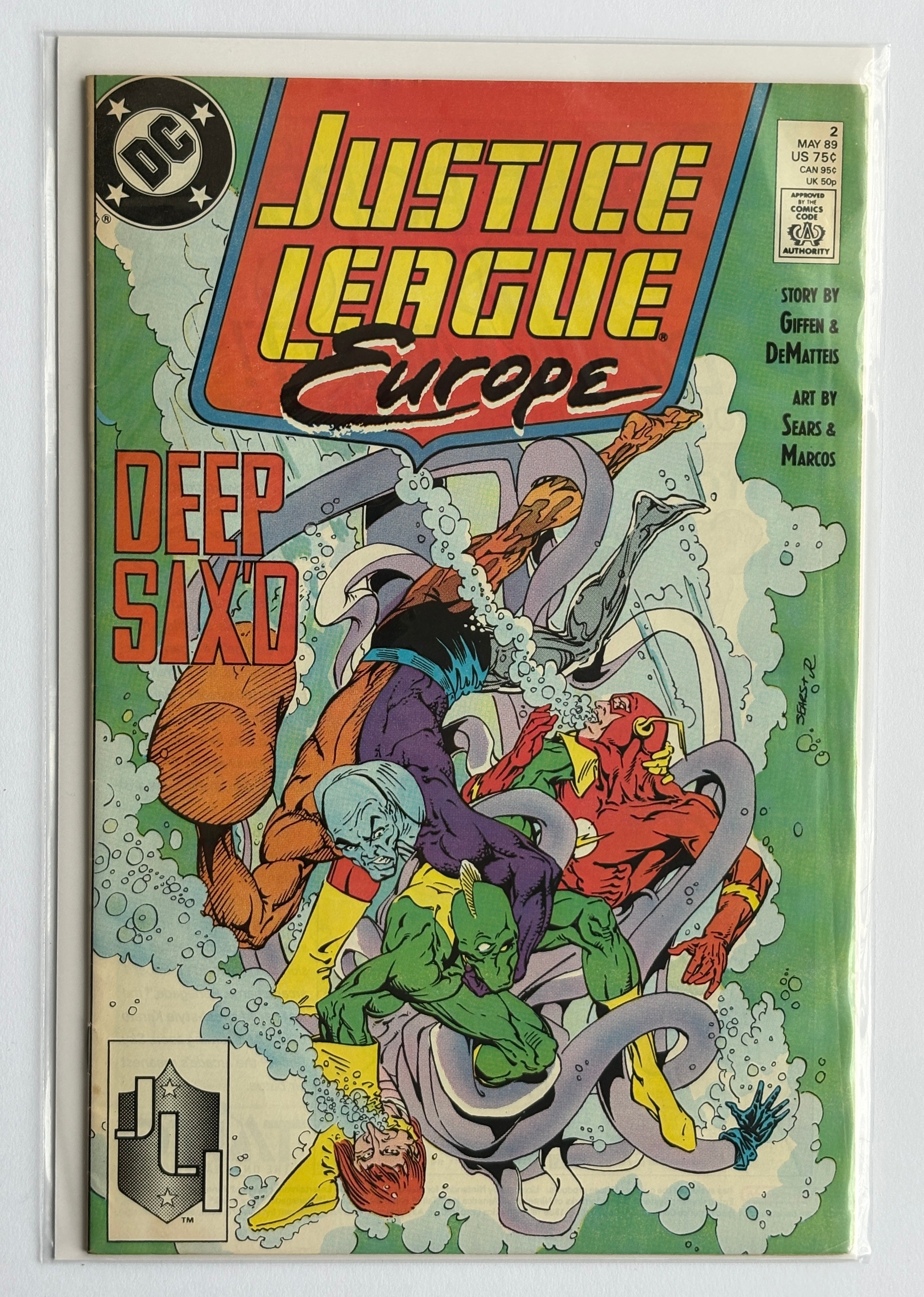 Justice League Europe #2 - DC Comics May 1989 F/VF 7.0