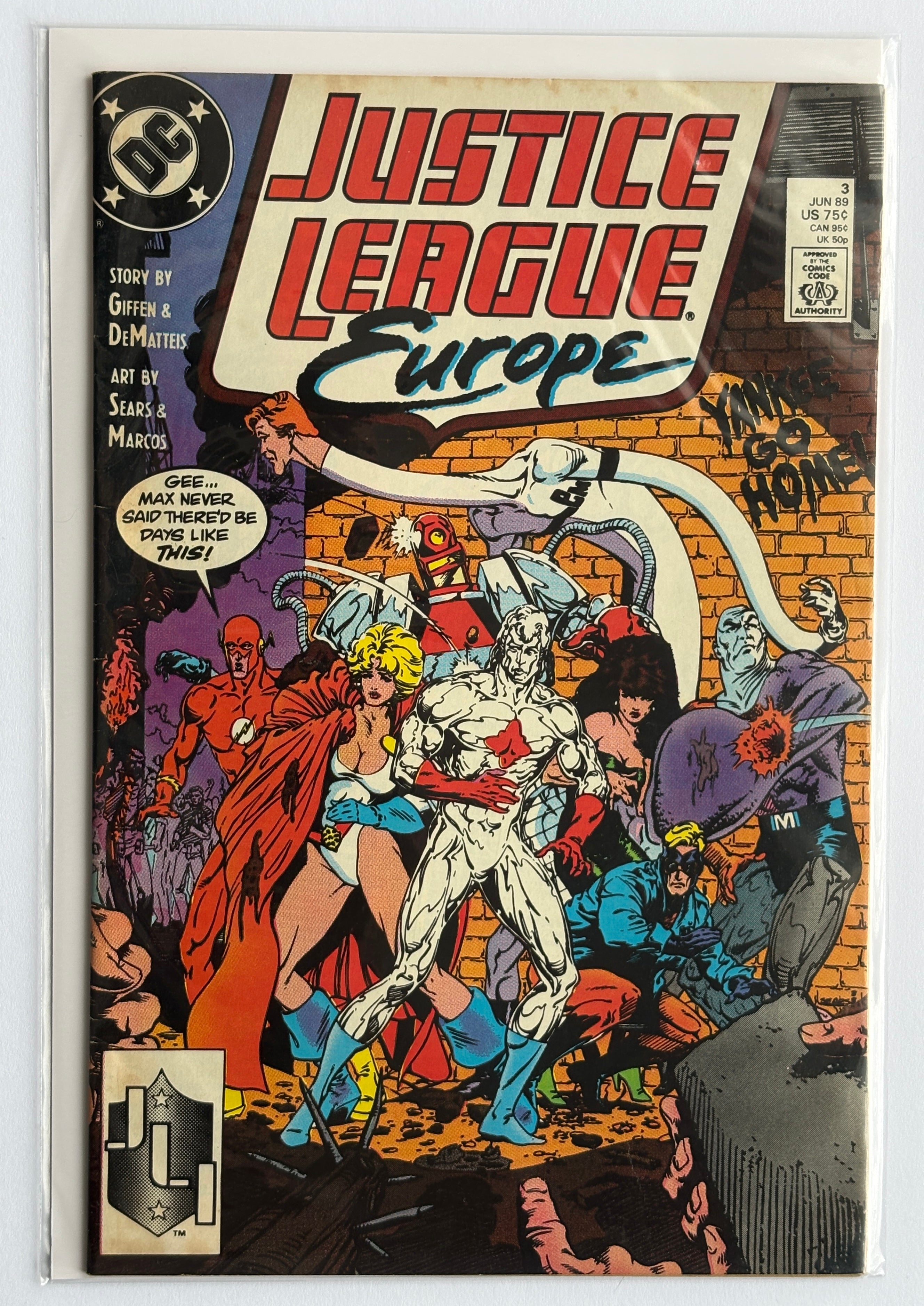 Justice League Europe #3 - DC Comics June 1989 FN 6.0