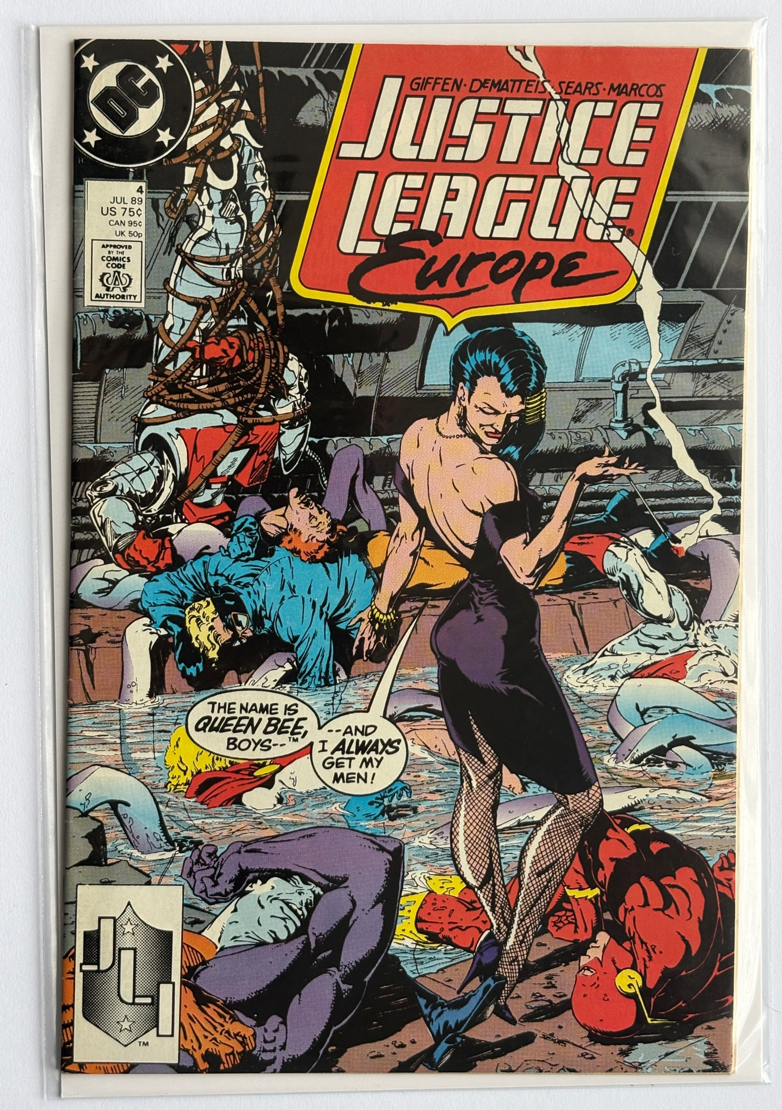 Justice League Europe #4 - DC Comics July 1989 VF- 7.5