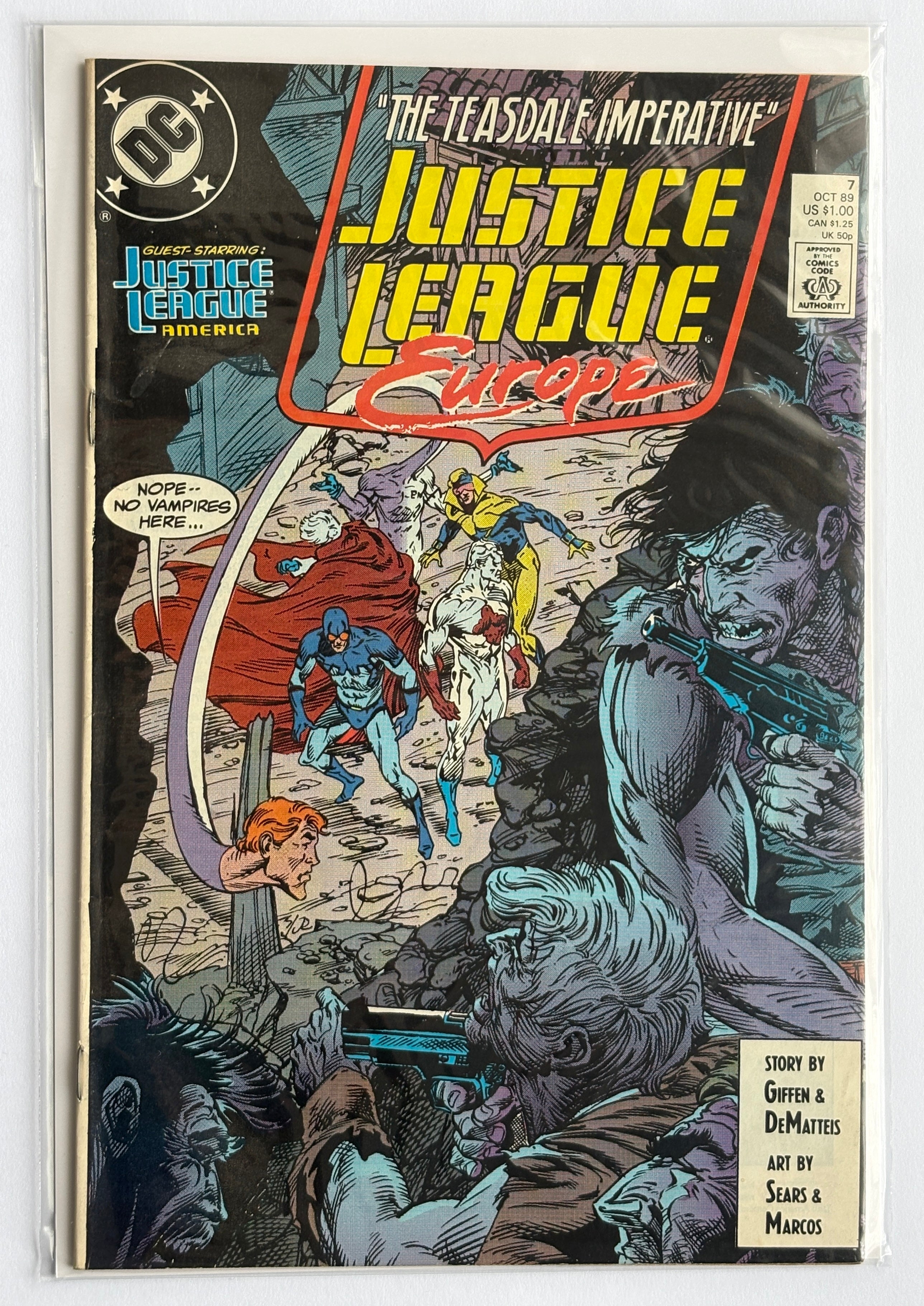 Justice League Europe #7 - DC Comics October 1989 F/VF 7.0
