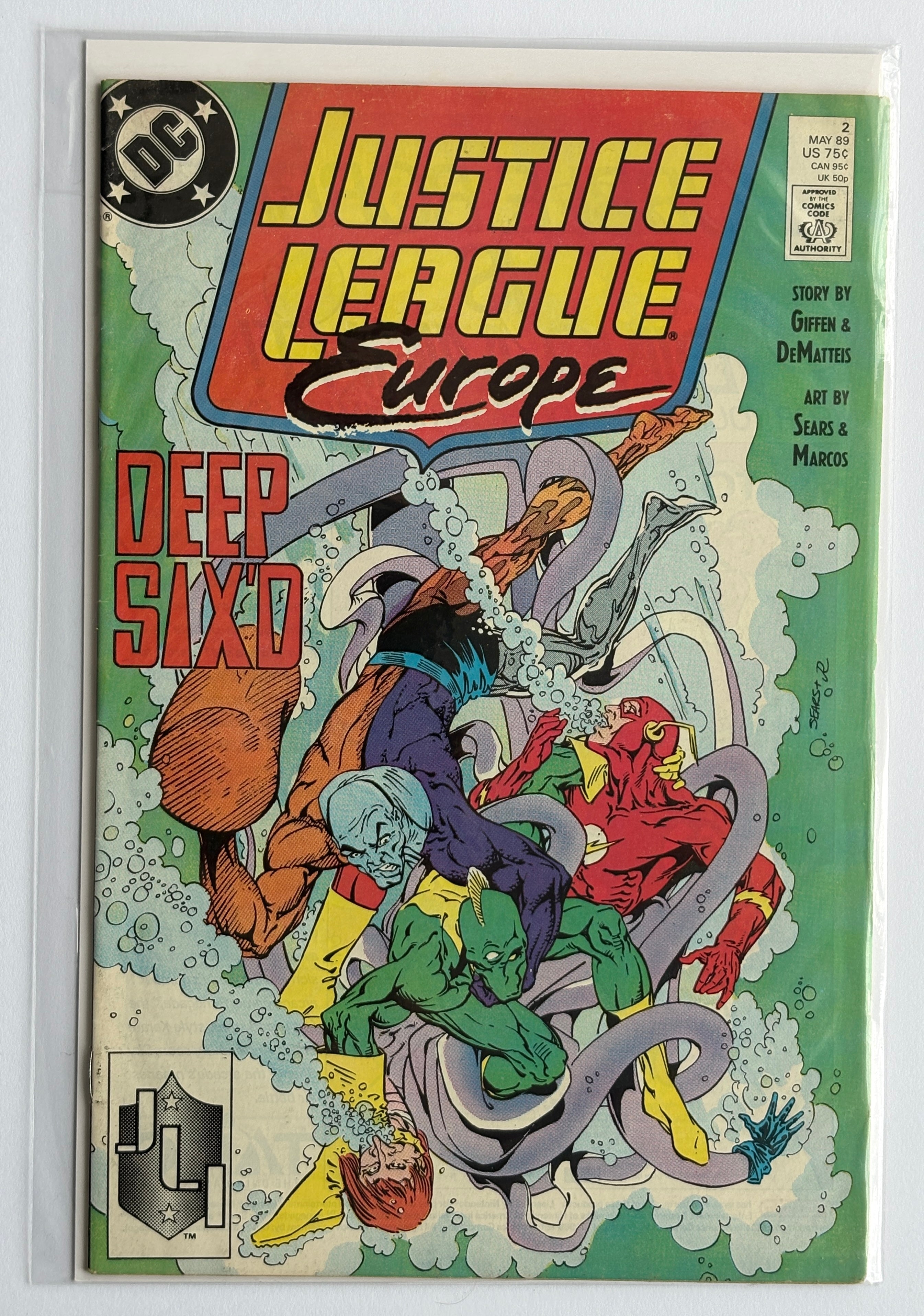 Justice League Europe #2 - DC Comics May 1989 FN+ 6.5