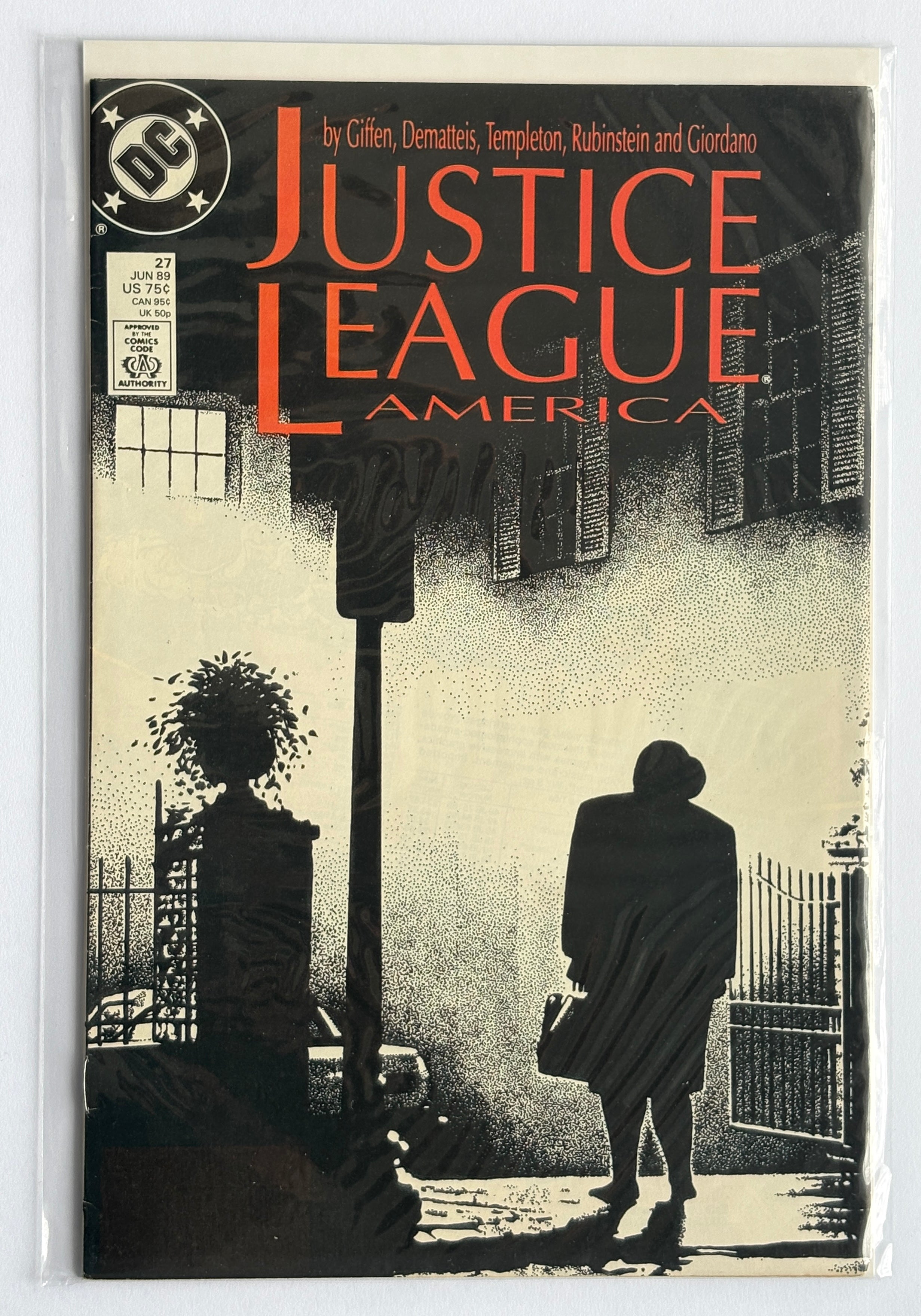 Justice League of America #27 - 1st Printing - DC Comics June 1989 FN+ 6.5