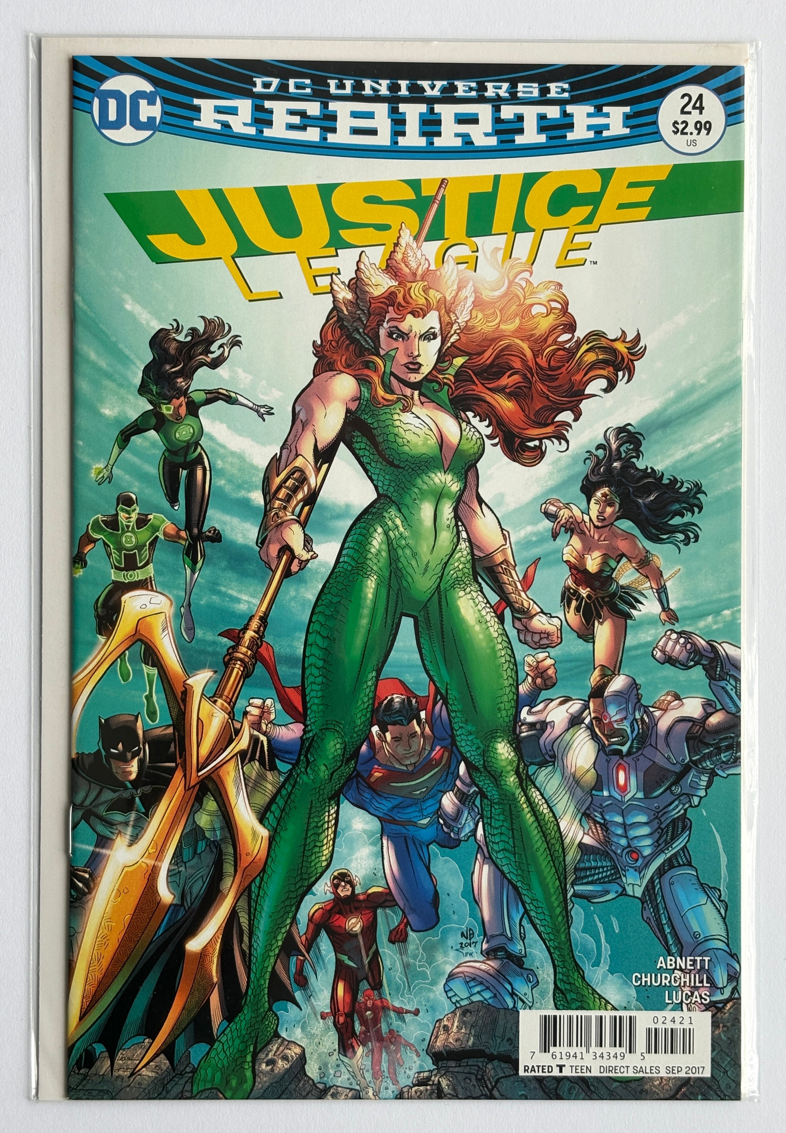 Justice League Rebirth #24 - 1st Print Cover B DC September 2017 VF/NM 9.0