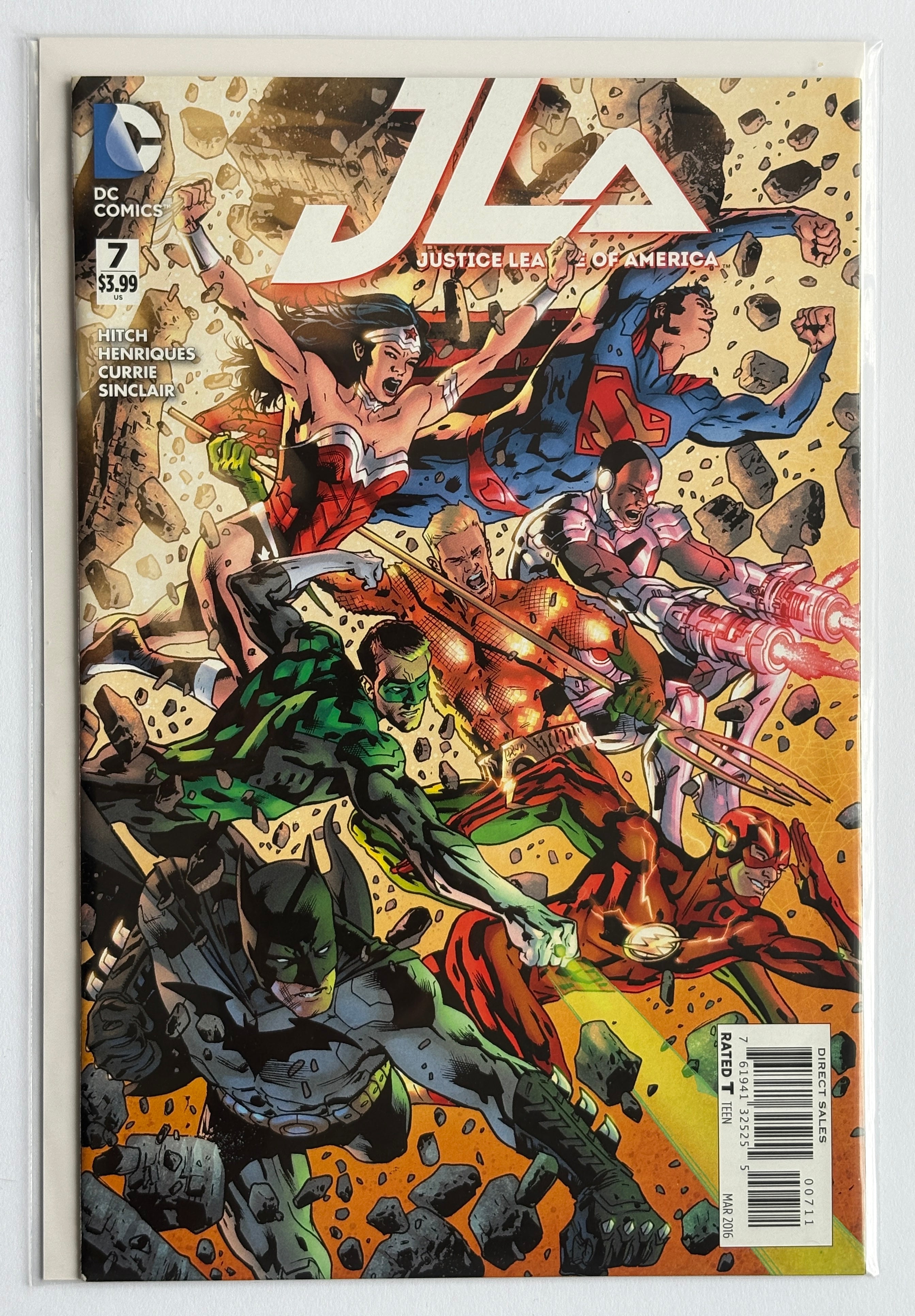 JLA #7 - Justice League of America - 1st Print DC Comics March 2016 VF 8.0