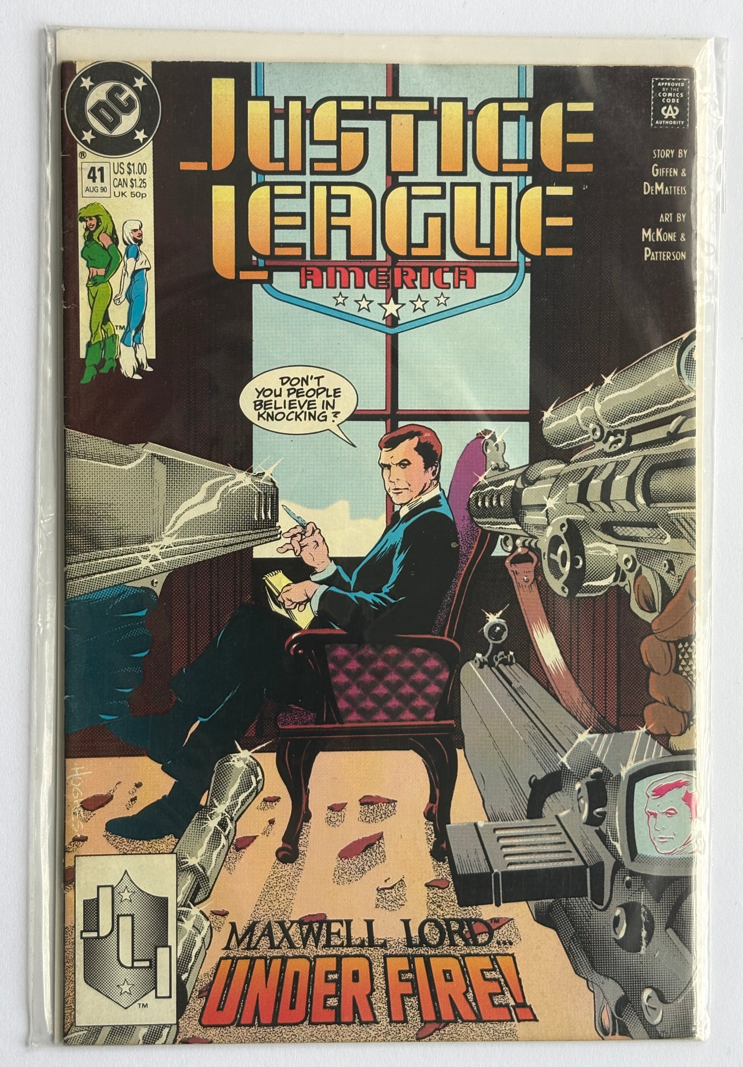 Justice League America #41 - DC Comics August 1990 FN 6.0