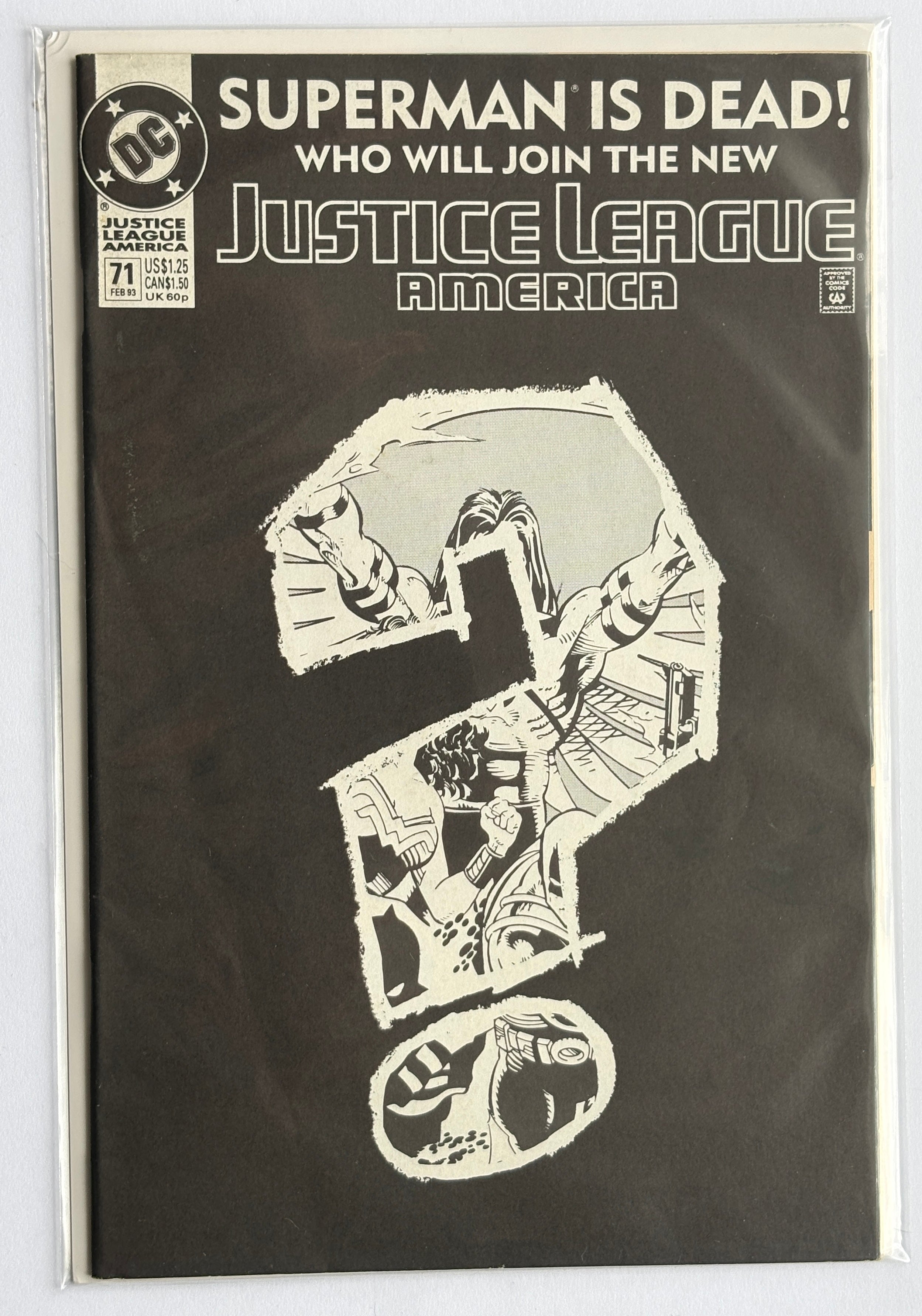 Justice League of America #71 - DC Comics February 1993 F/VF 7.0