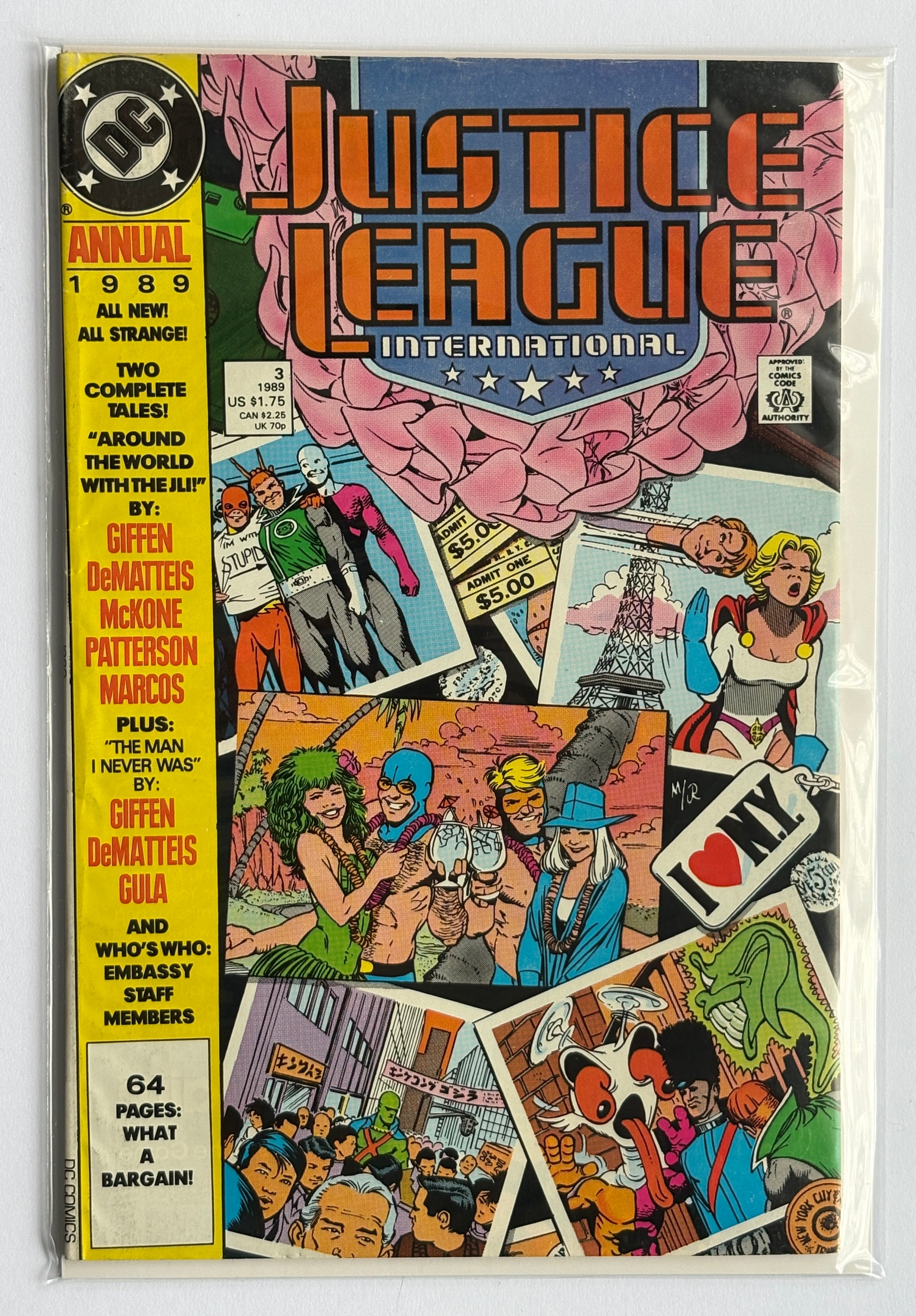 Justice League International Annual #3 - DC Comics 1989 F/VF 7.0