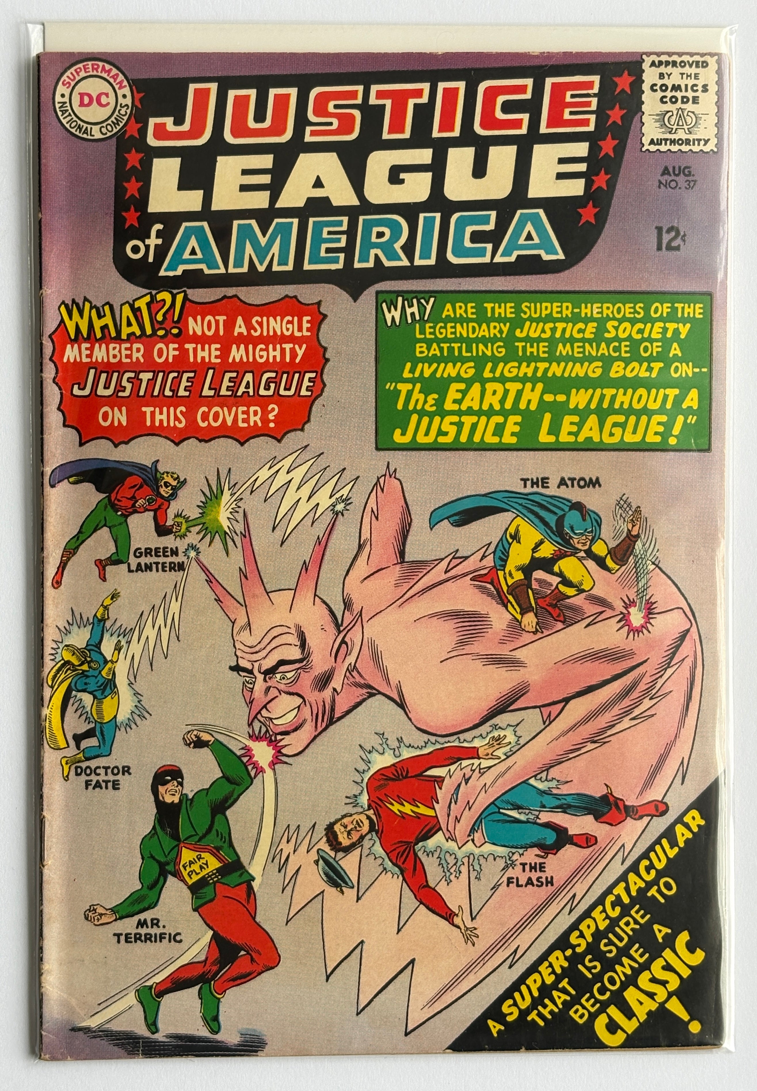 Justice League of America #37 -  DC Comics August 1965 FN- 5.5