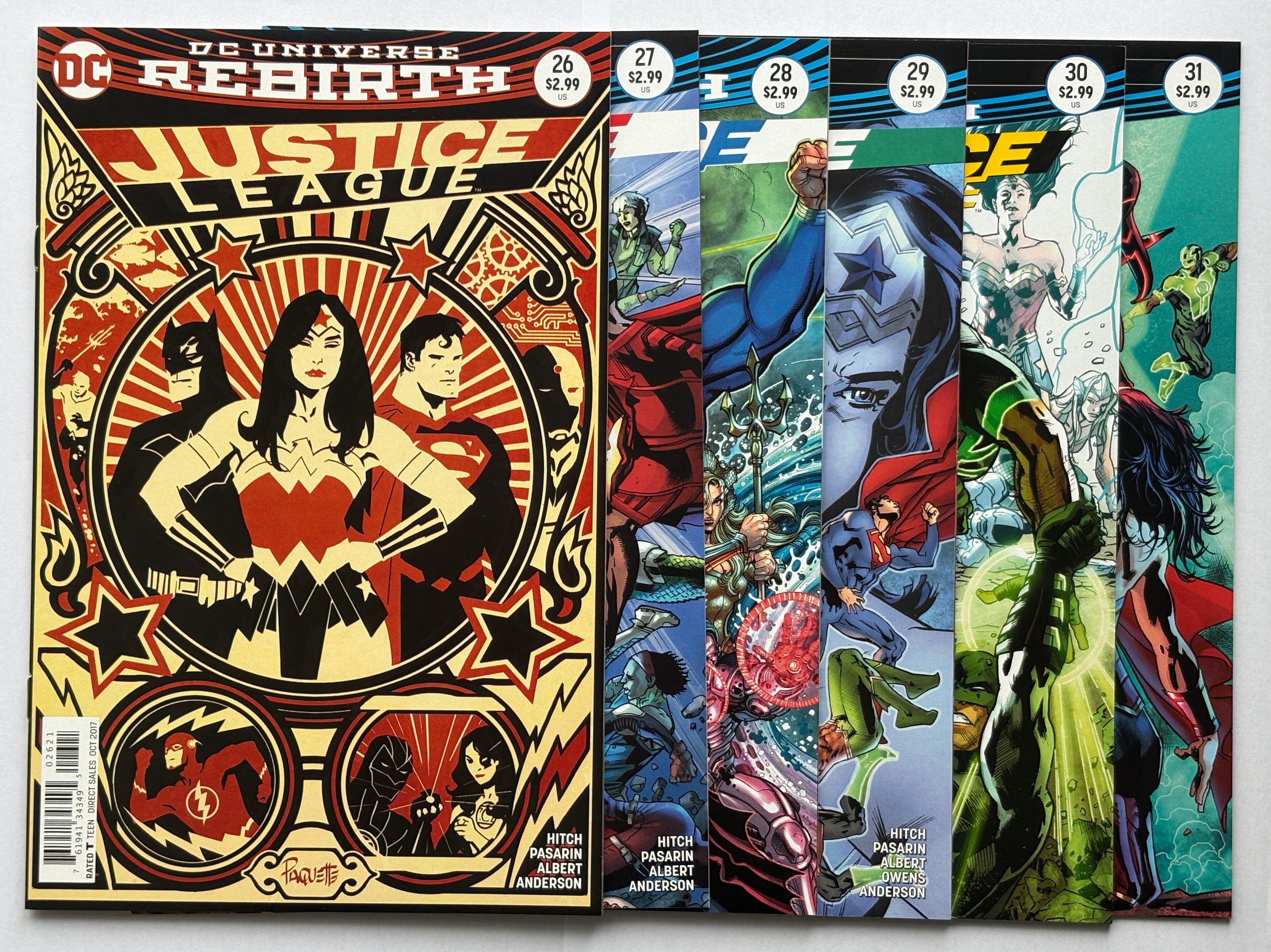 Justice League Rebirth #26 to 31 - Legacy (6 Issues) DC Comics 2017 VF/NM 9.0