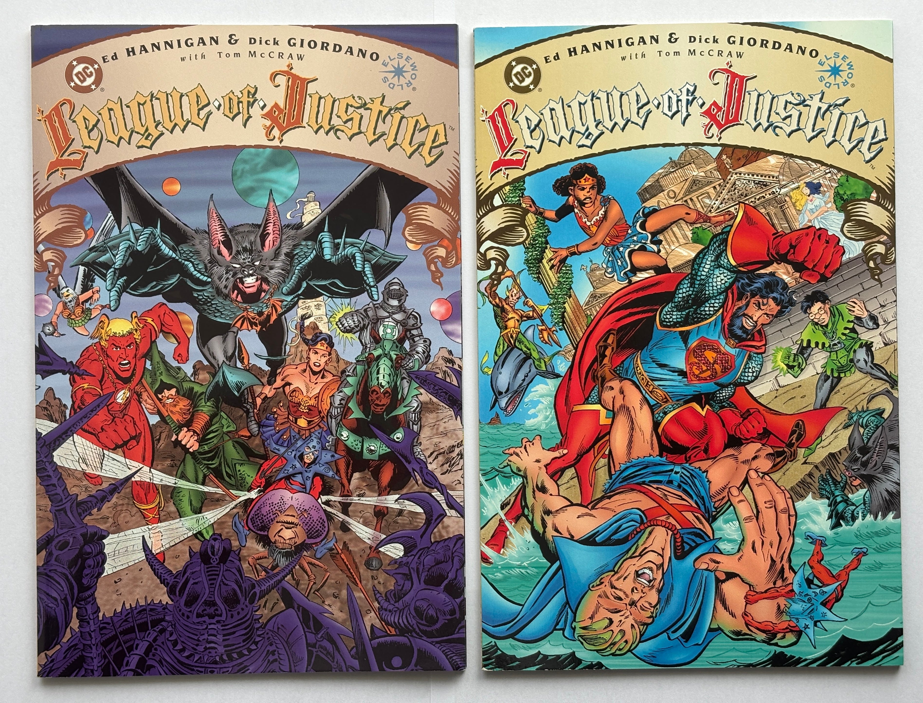 League of Justice #1 & 2 Complete Set (2 Books) DC 1st Printings 1996 VF/NM 9.0