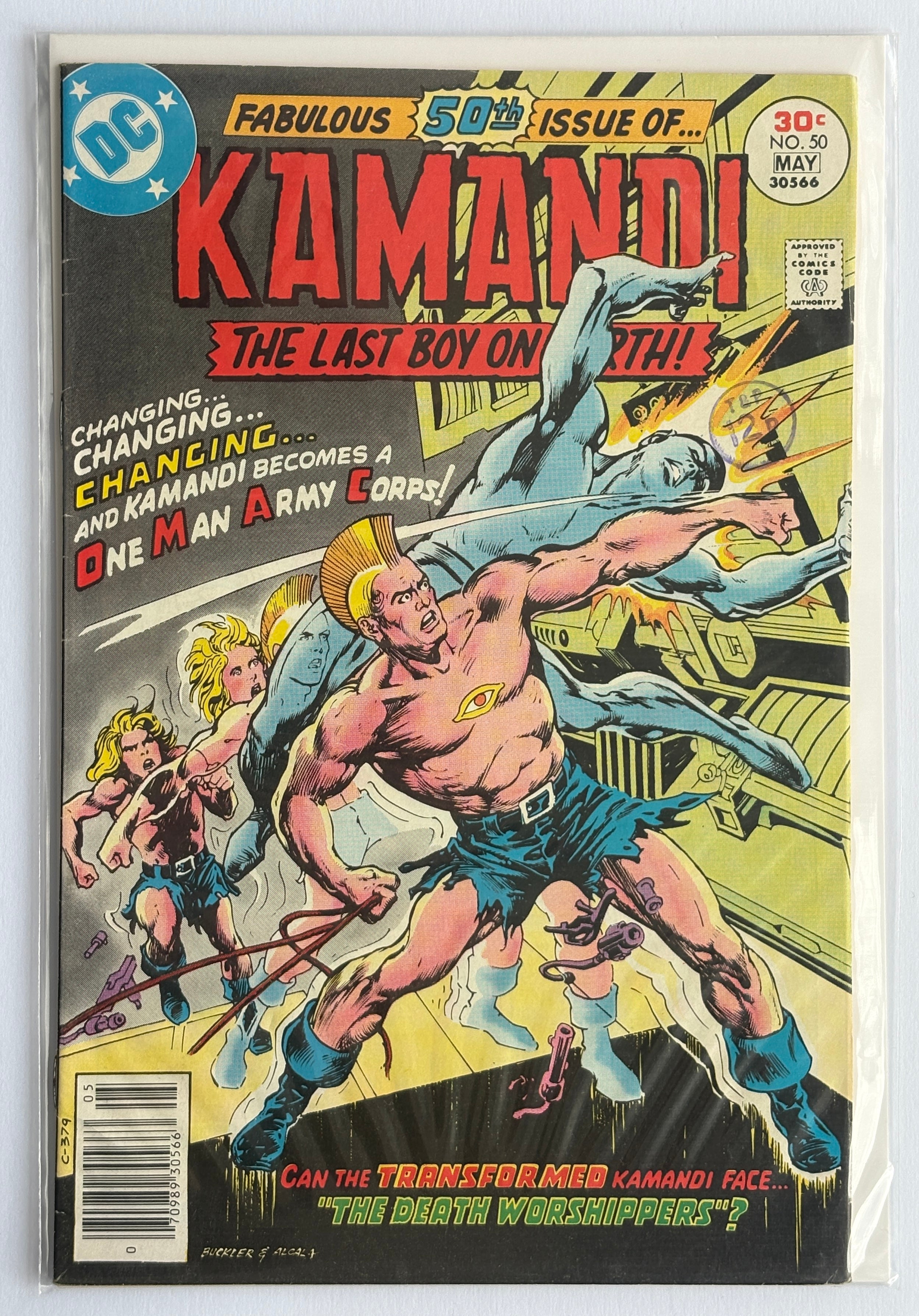 KAMANDI The Last Boy on Earth! #50 - DC Comics May 1977 F/VF 7.0