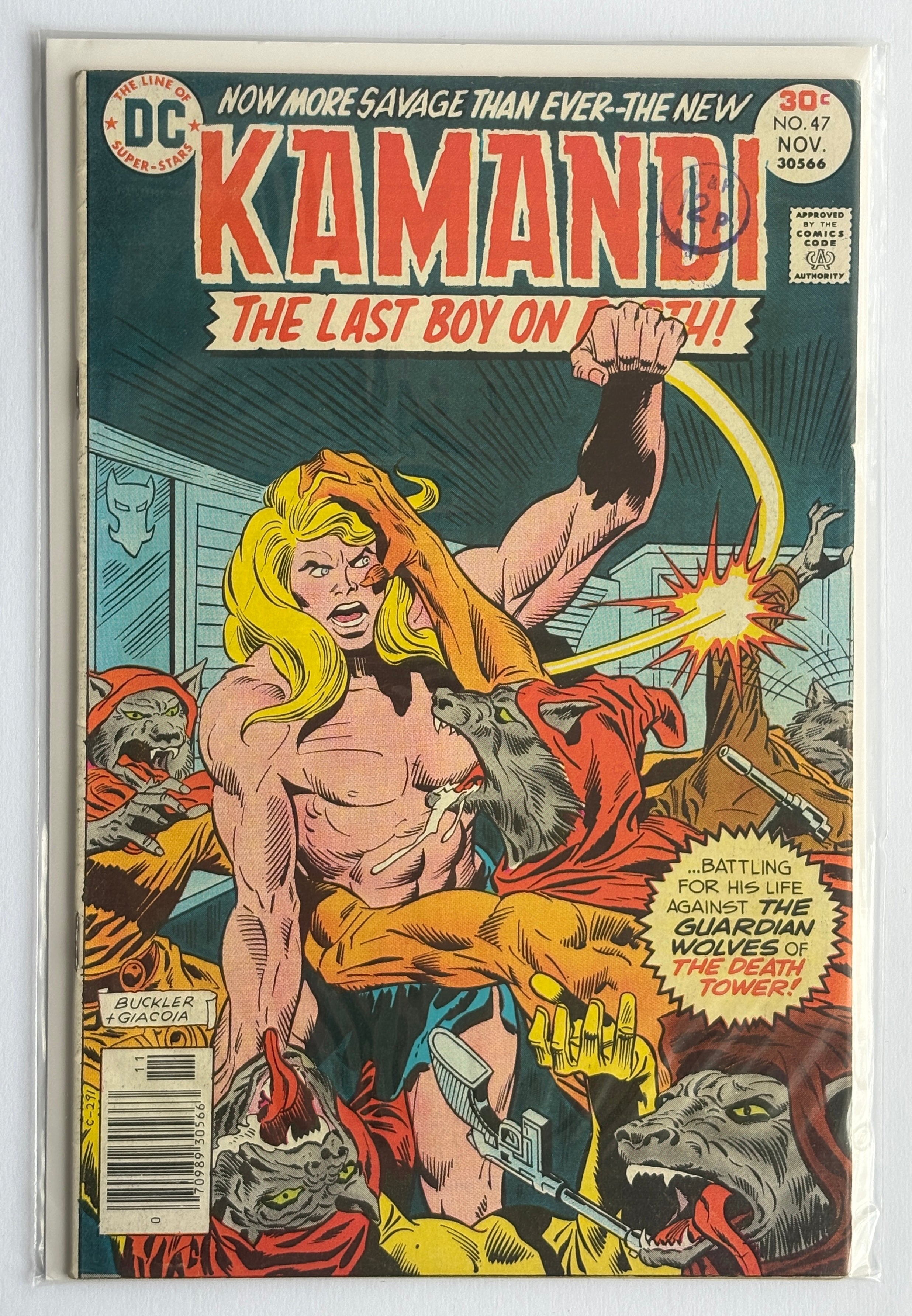 KAMANDI The Last Boy on Earth! #47 - DC Comics November 1976 FN+ 6.5
