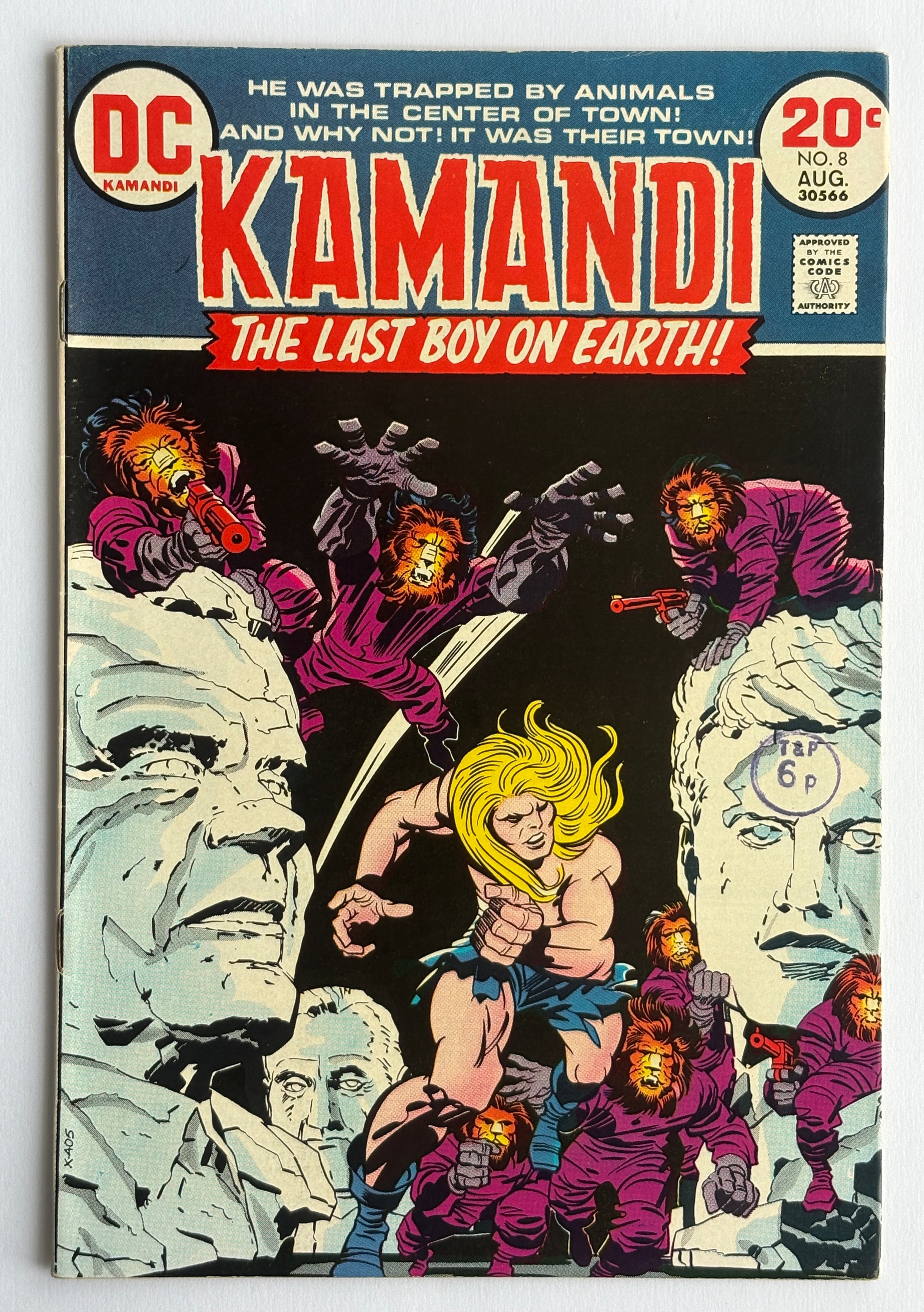 KAMANDI The Last Boy on Earth! #8 - DC Comics August 1973 F/VF 7.0