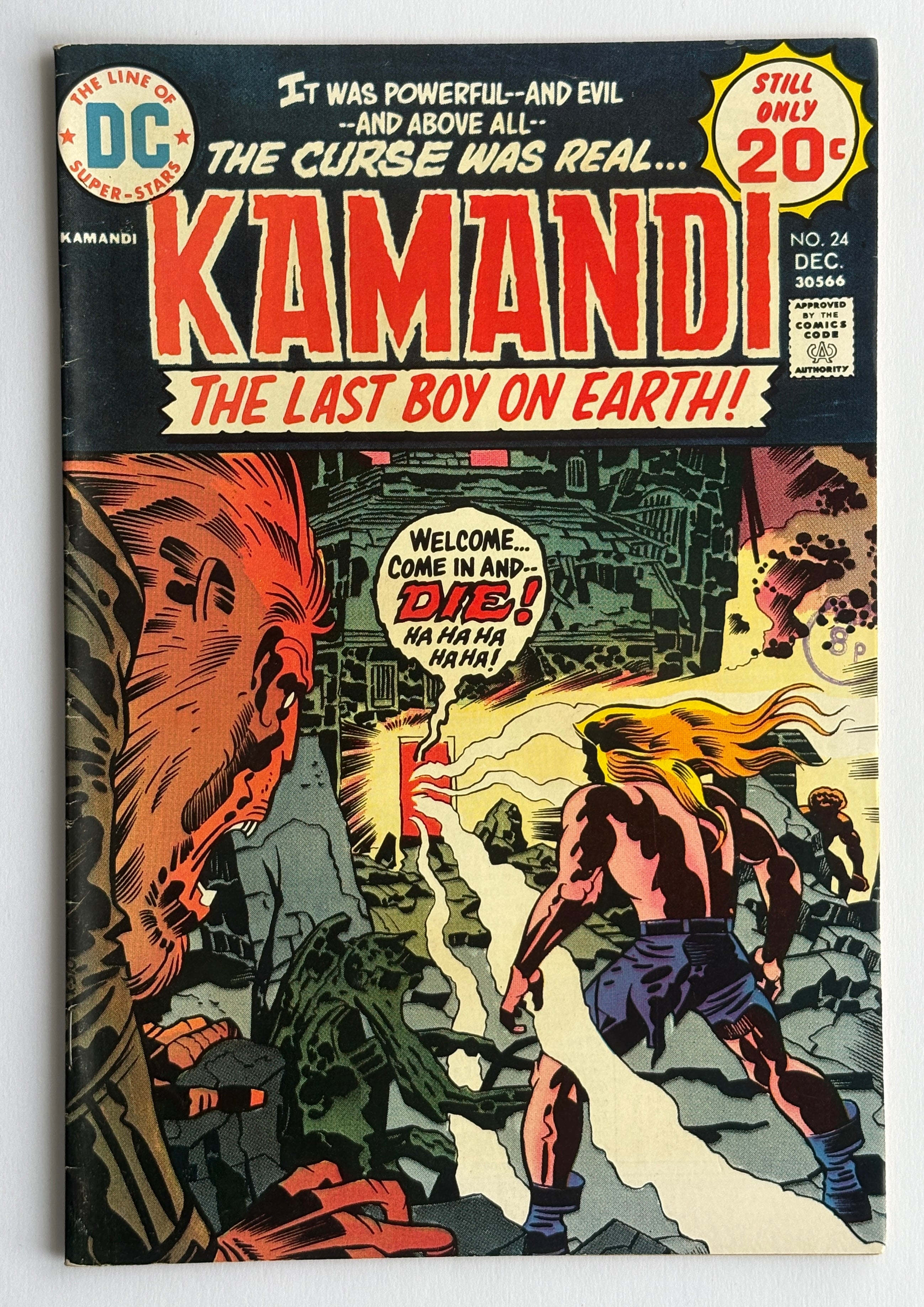 KAMANDI The Last Boy on Earth! #24 - DC Comics December 1974 F/VF 7.0