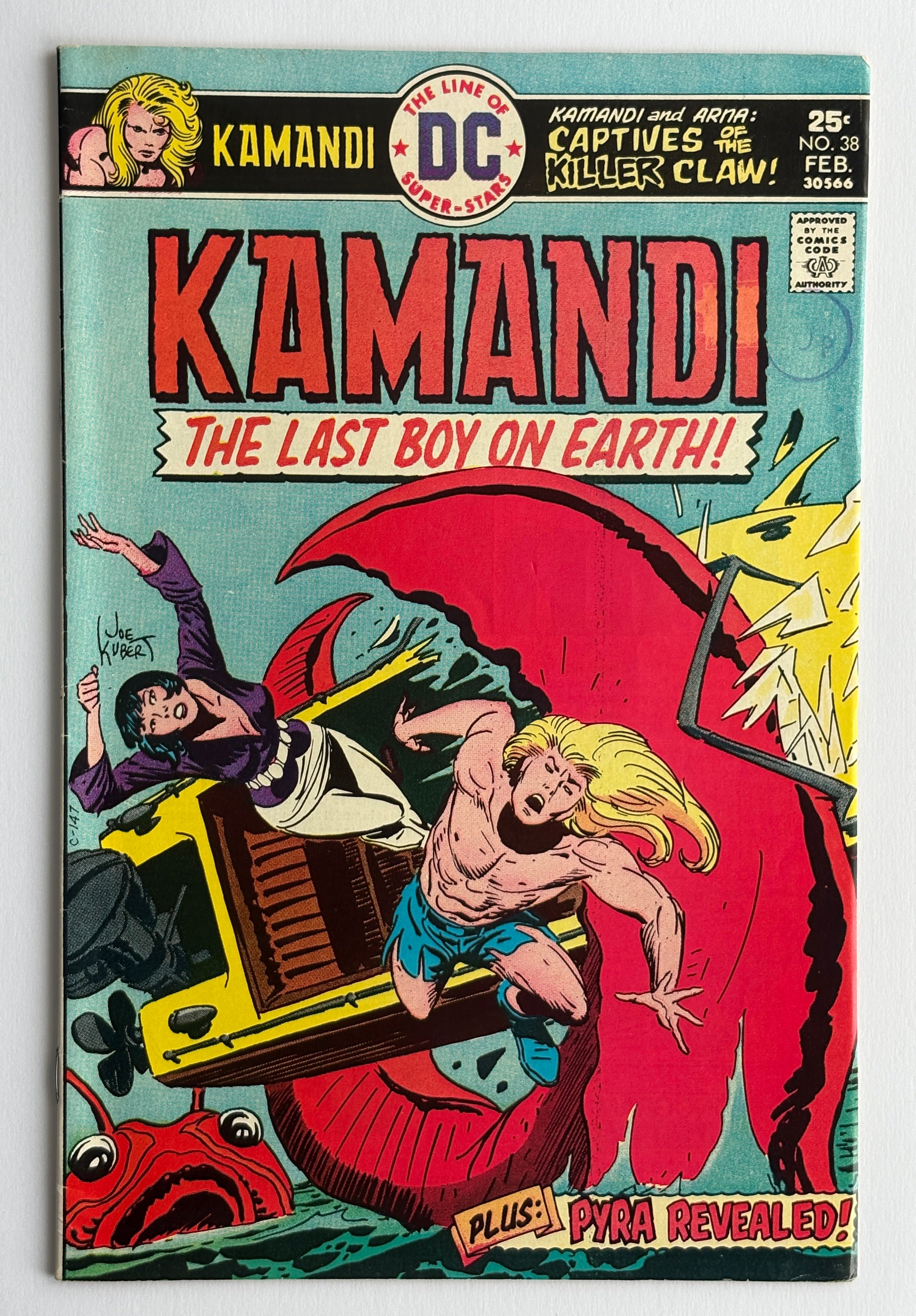 KAMANDI The Last Boy on Earth #38 - DC Comics February 1976 VF- 7.5