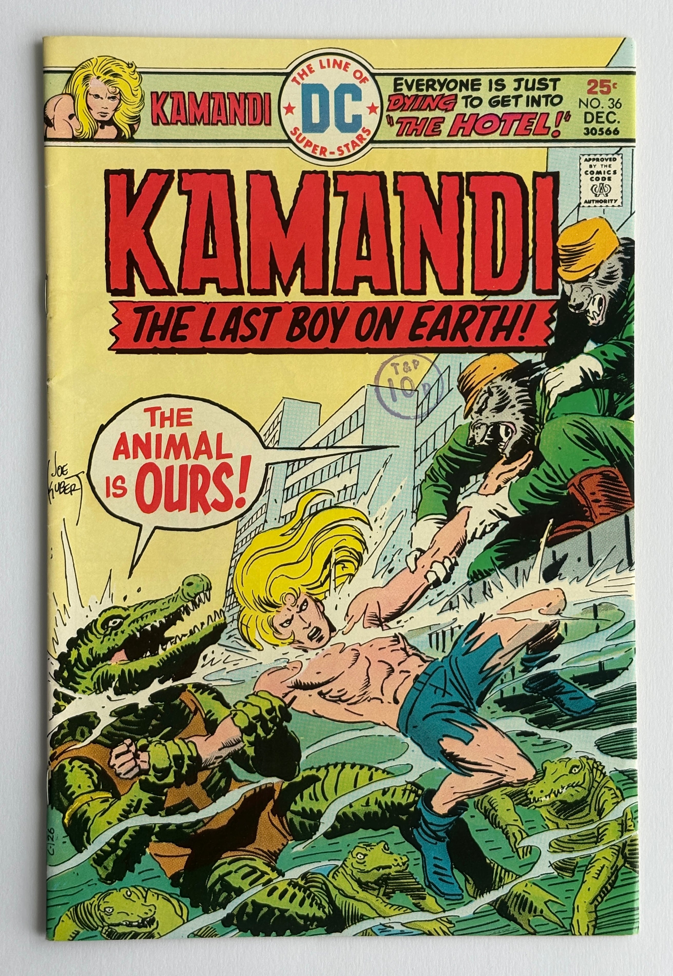 KAMANDI The Last Boy on Earth #36 - DC Comics December 1975 VF- 7.5