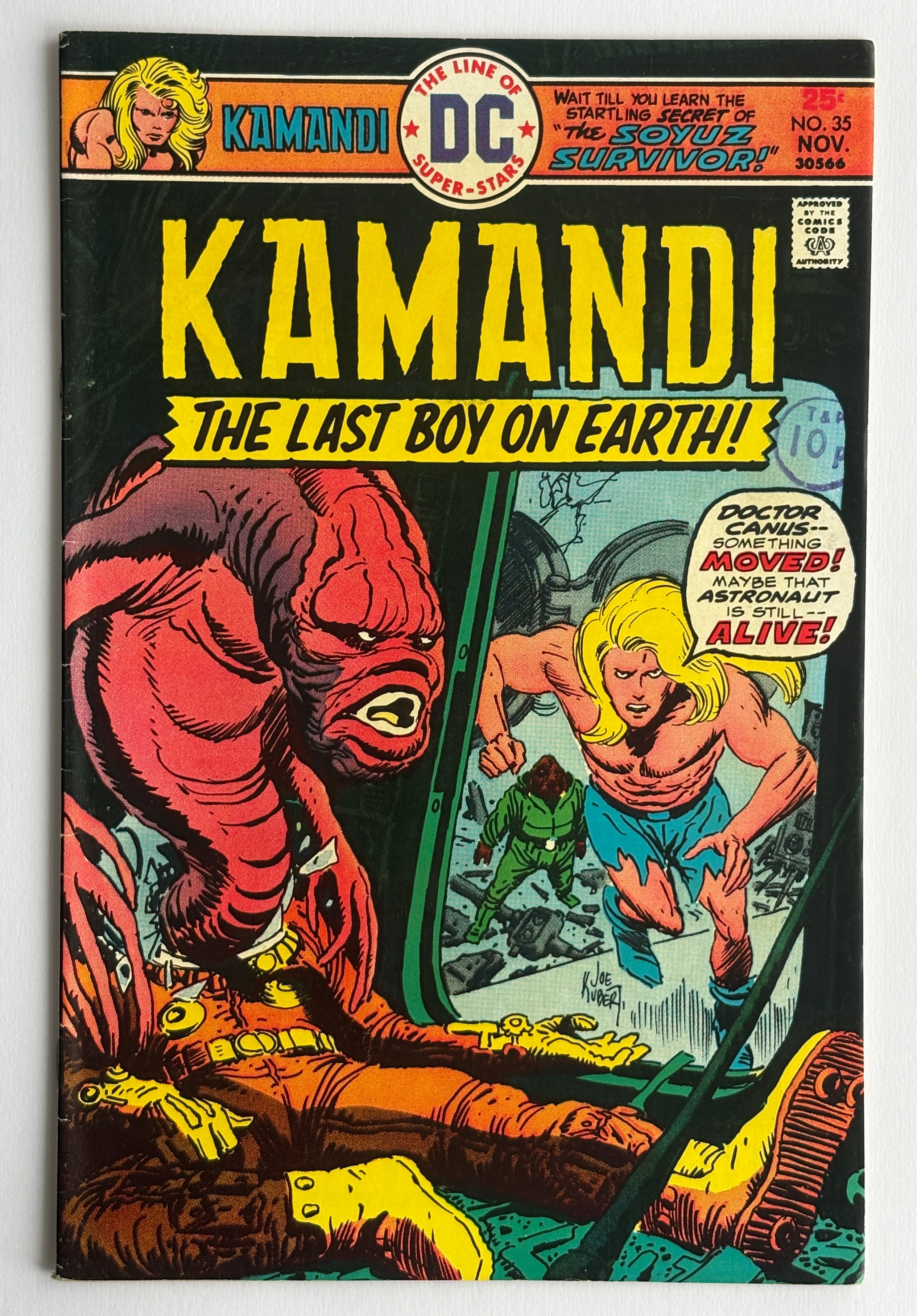 KAMANDI The Last Boy on Earth #35 - DC Comics November 1975 F/VF 7.0