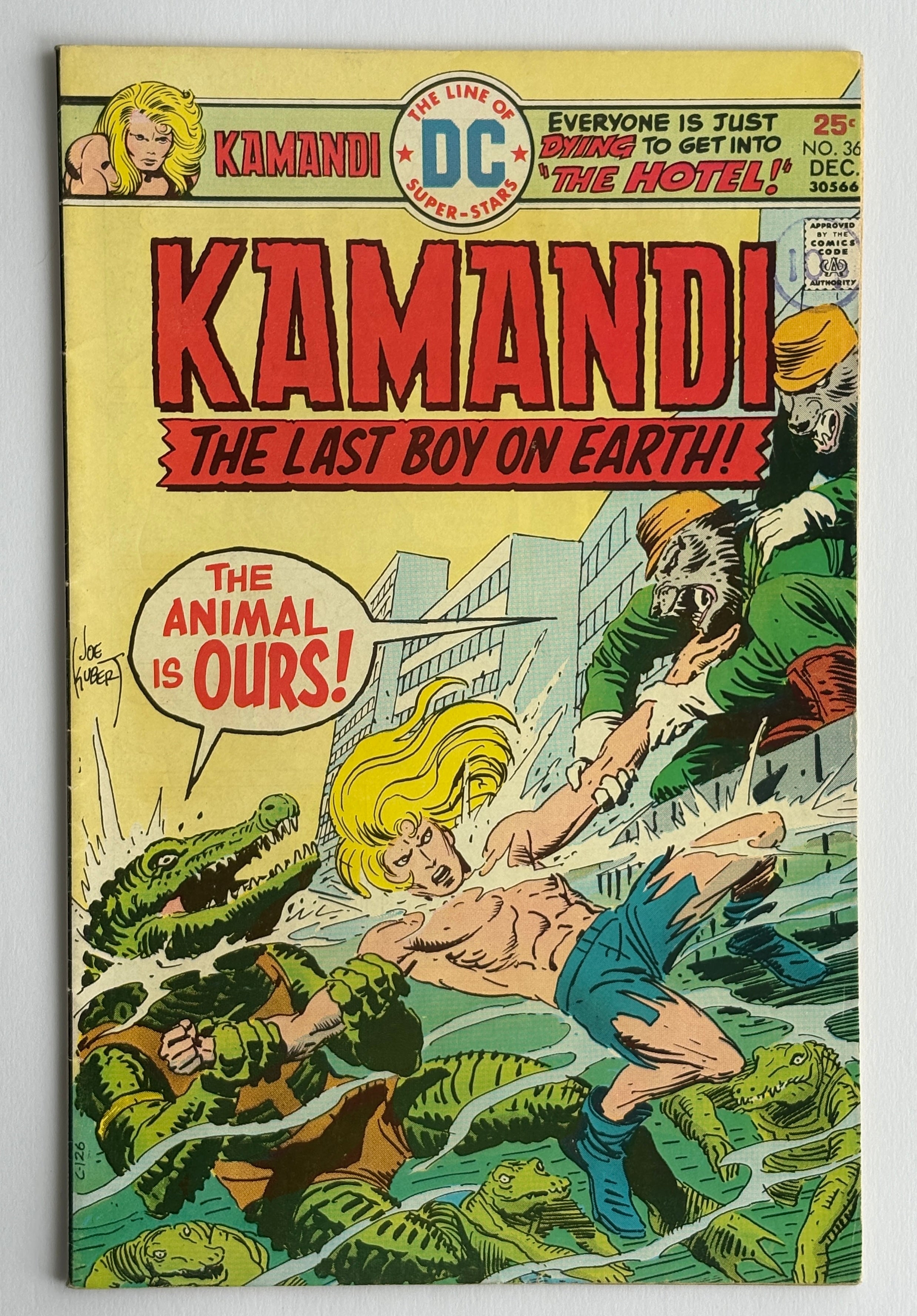 KAMANDI The Last Boy on Earth #36 - DC Comics December 1975 F/VF 7.0
