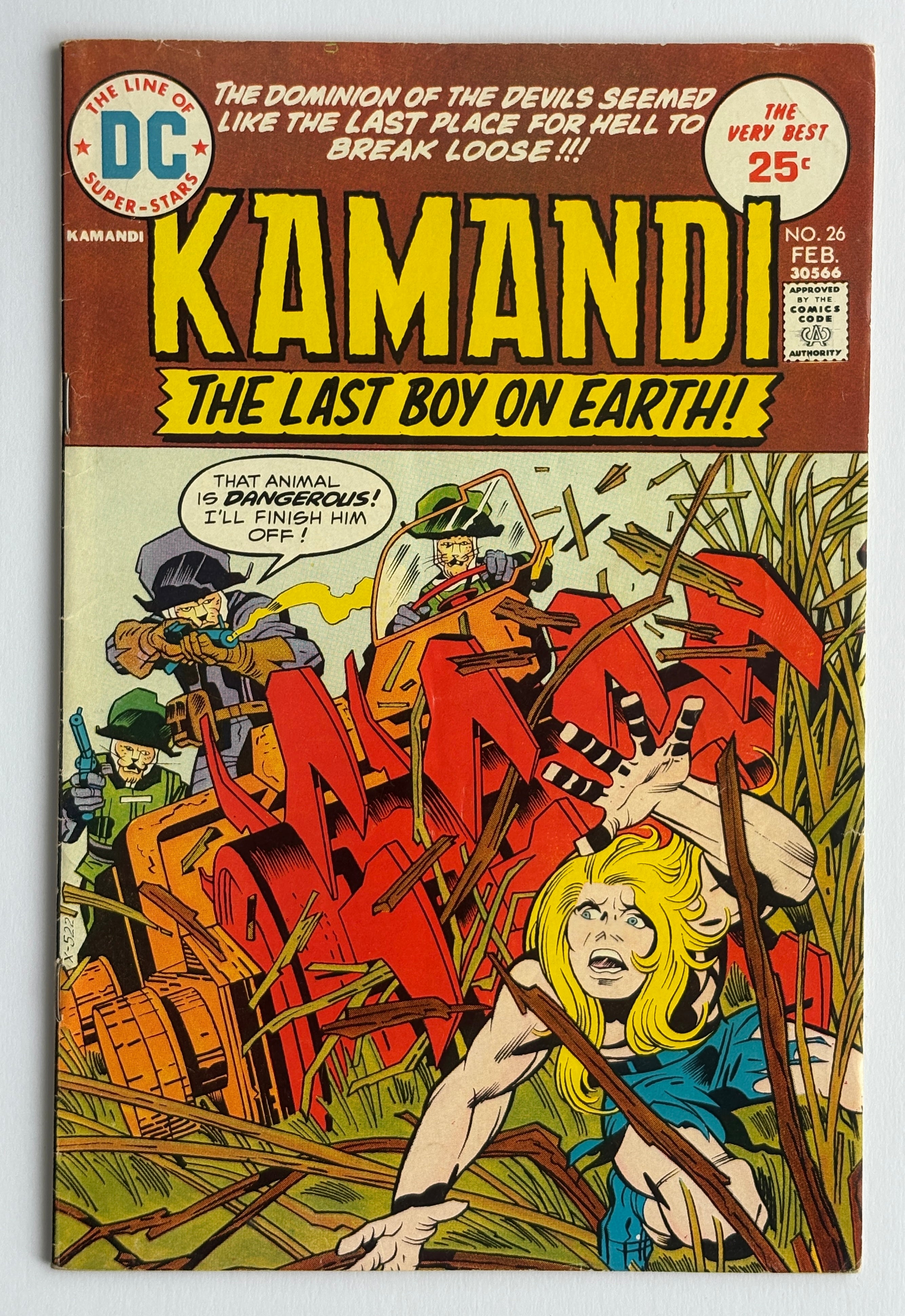 KAMANDI #26 - Mark Jewelers Insert - DC Comics February 1975 FN+ 6.5