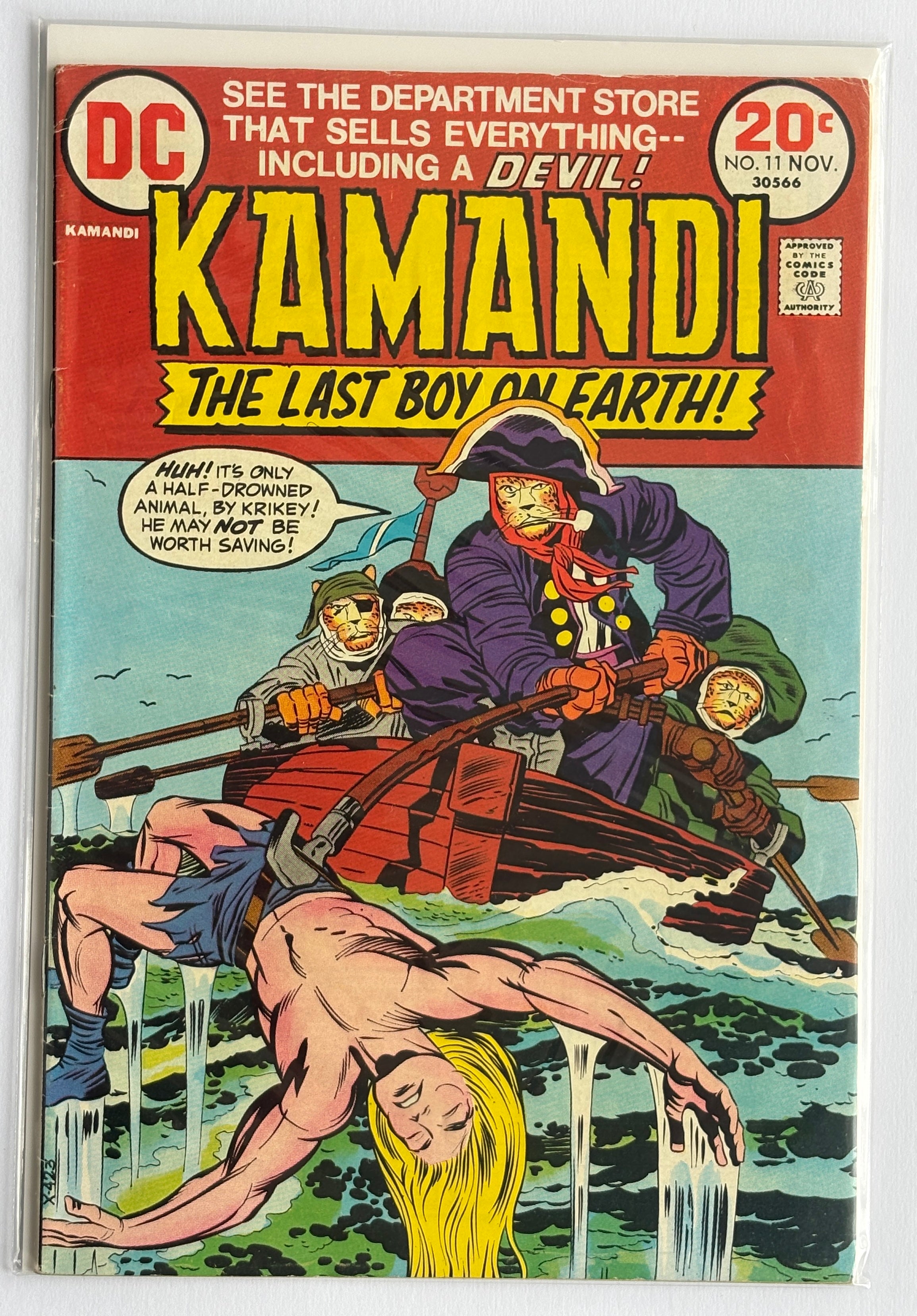 KAMANDI The Last Boy on Earth! #11 - DC Comics November 1973 FN+ 6.5