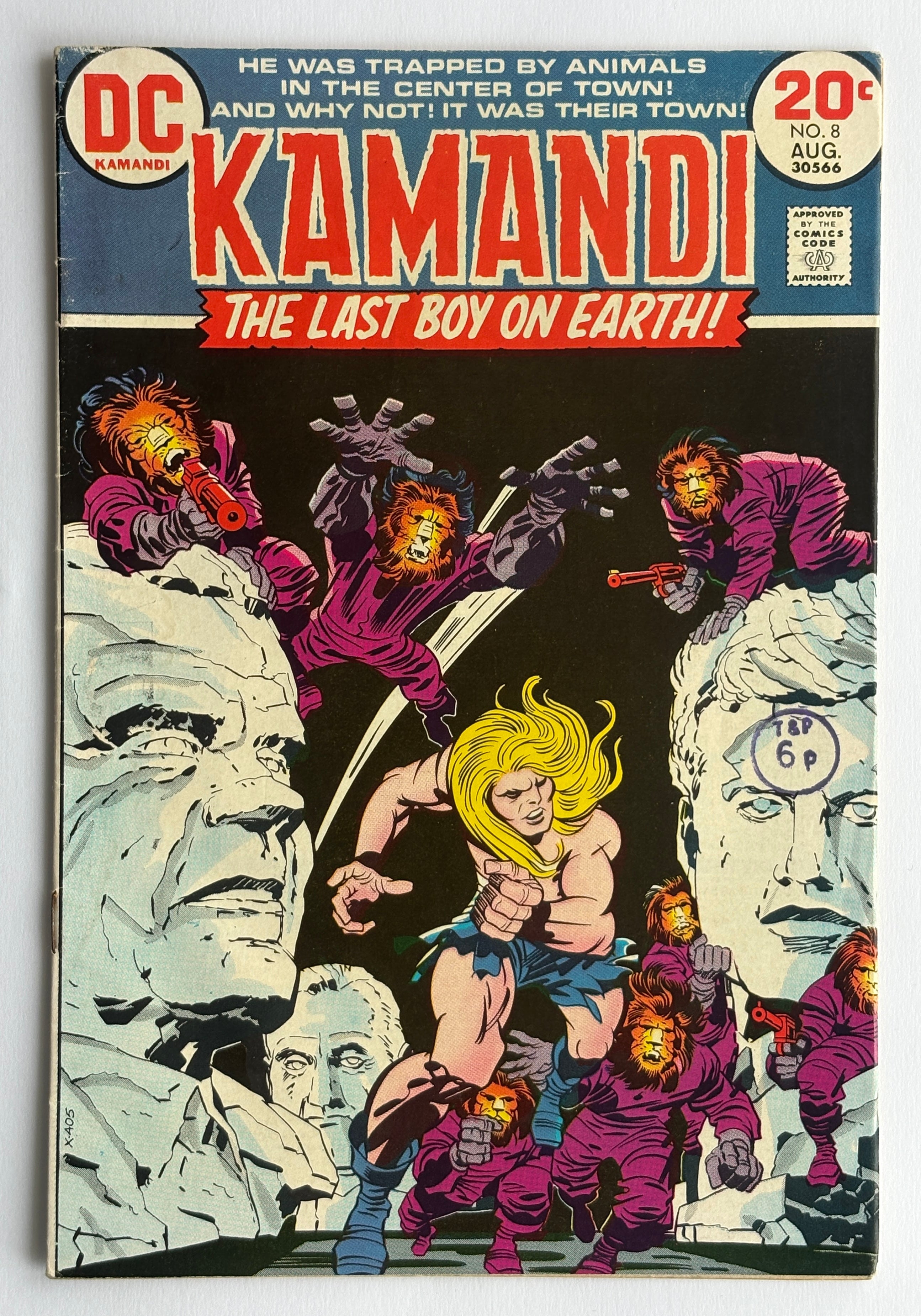 KAMANDI The Last Boy on Earth! #8 - DC Comics August 1973 FN+ 6.5