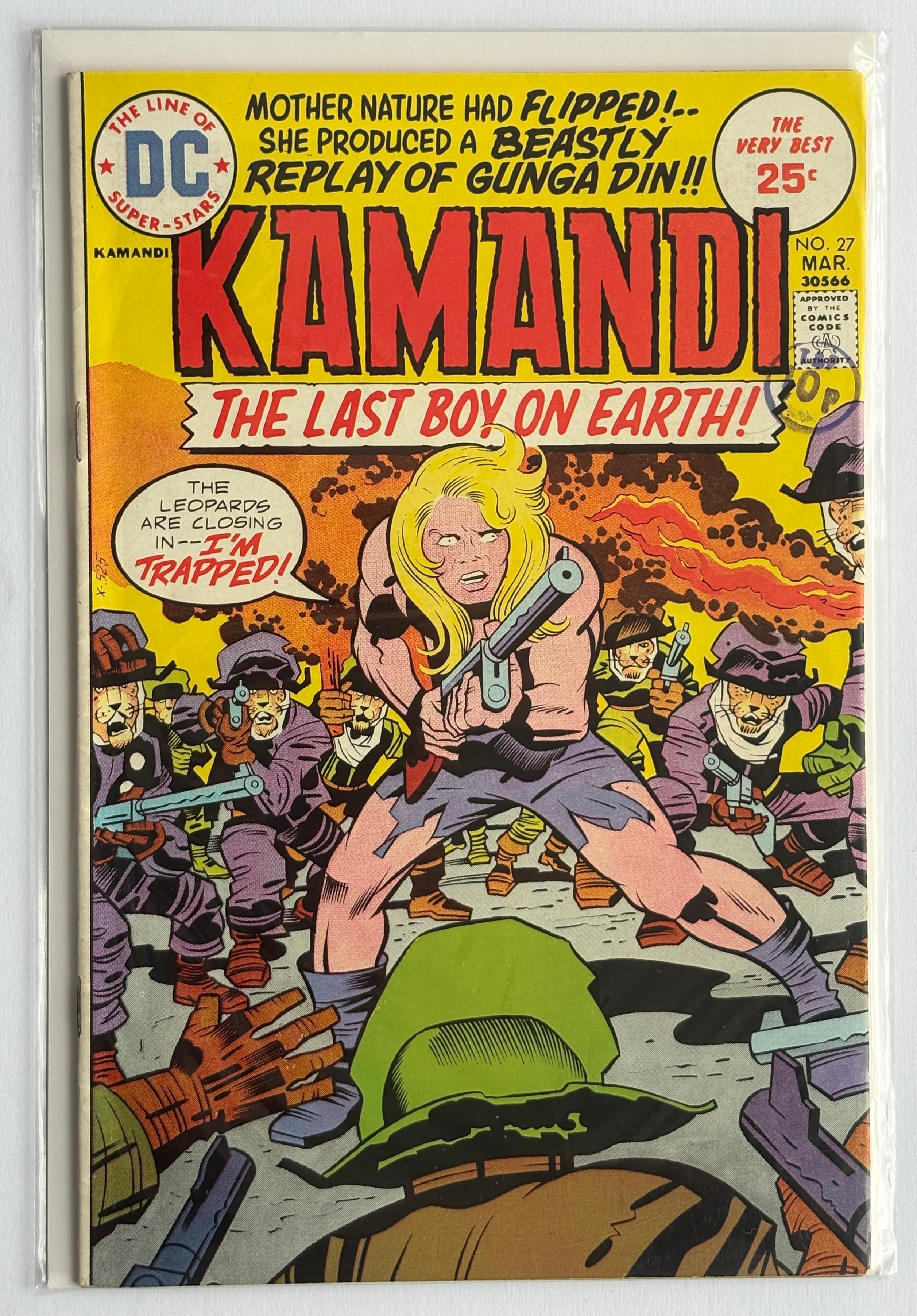 KAMANDI The Last Boy on Earth #27 - DC Comics March 1975 VF- 7.5