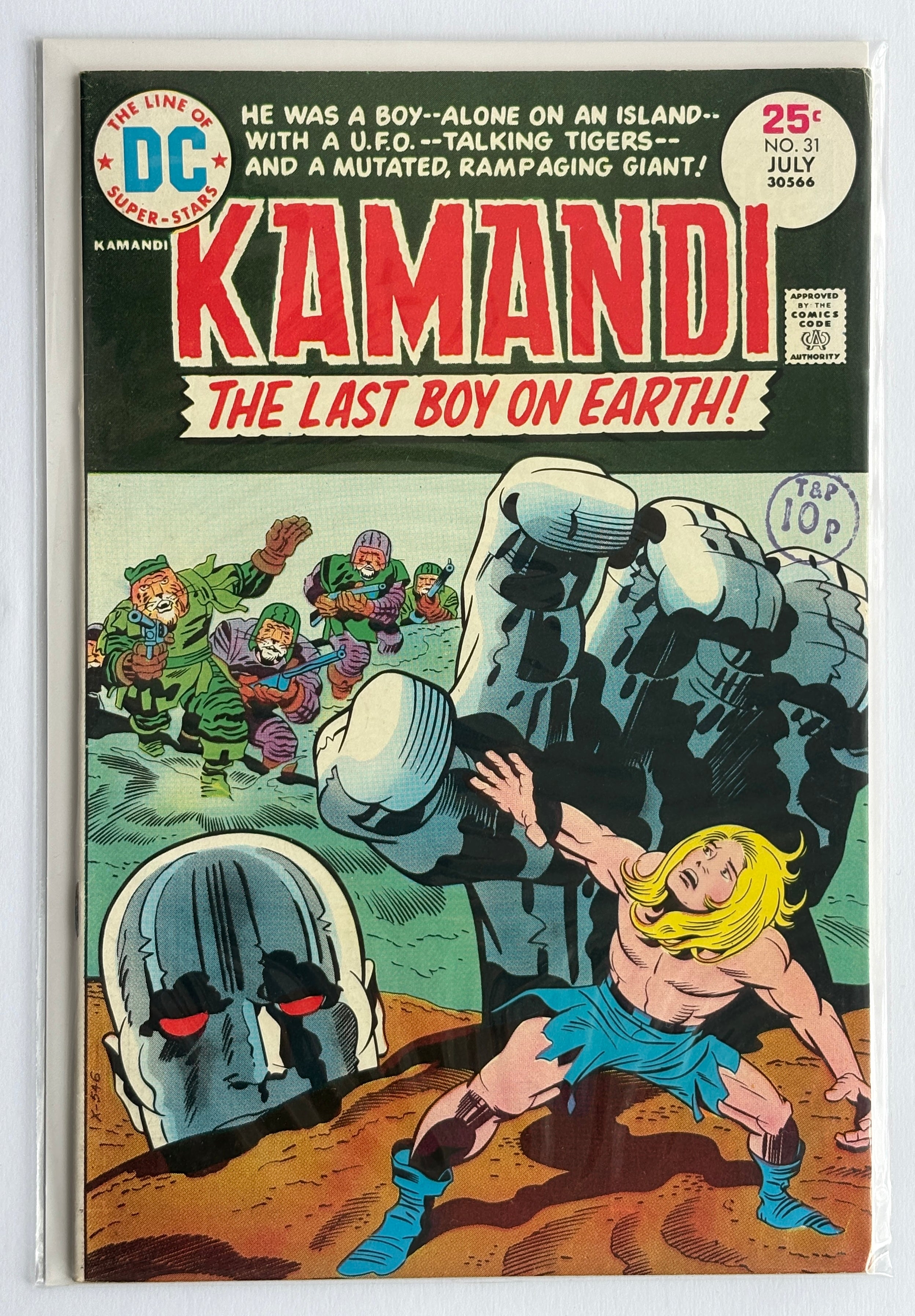 KAMANDI The Last Boy on Earth #31 - DC Comics July 1975 VF- 7.5
