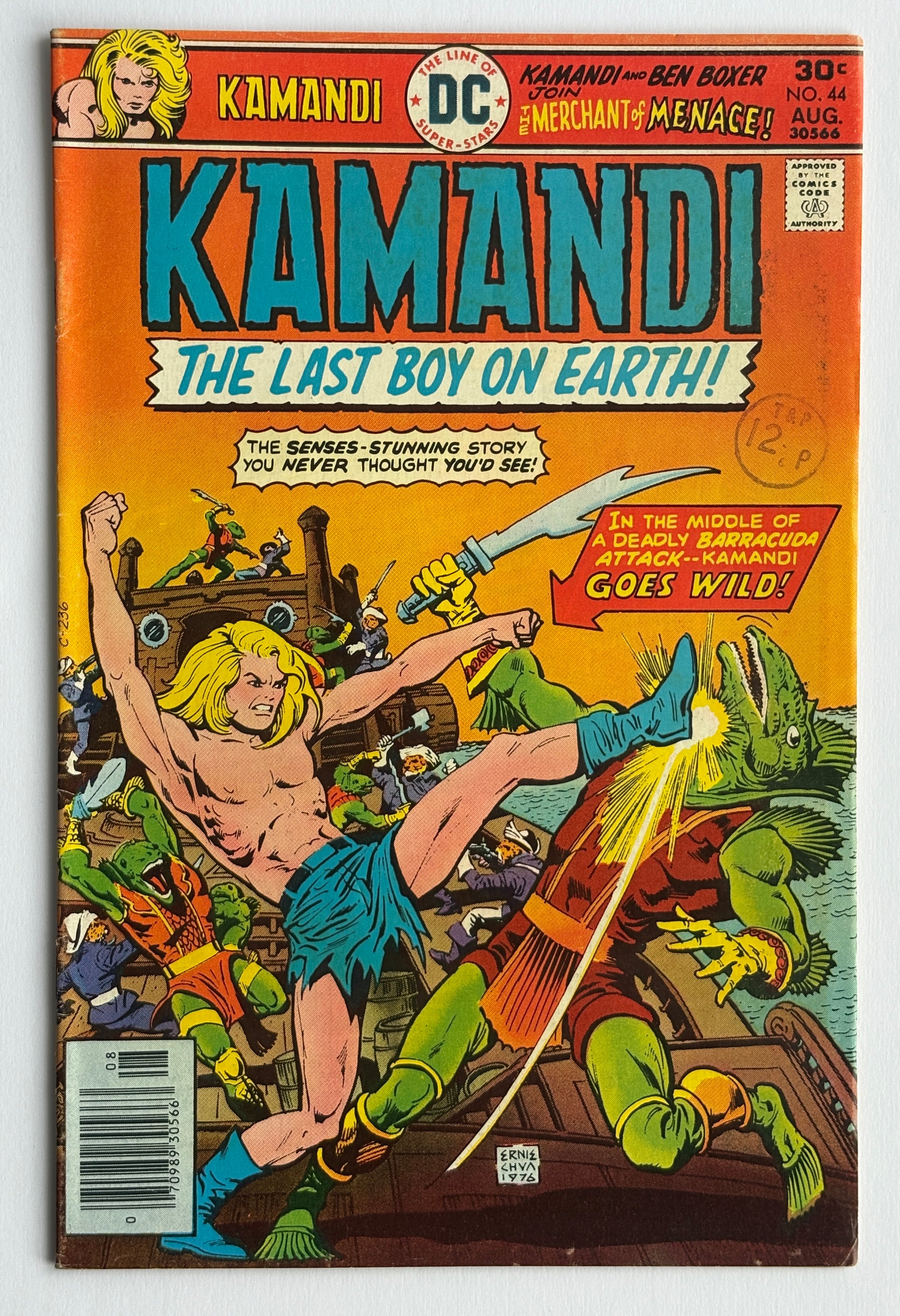 KAMANDI The Last Boy on Earth! #44 - DC Comics August 1976 F/VF 7.0