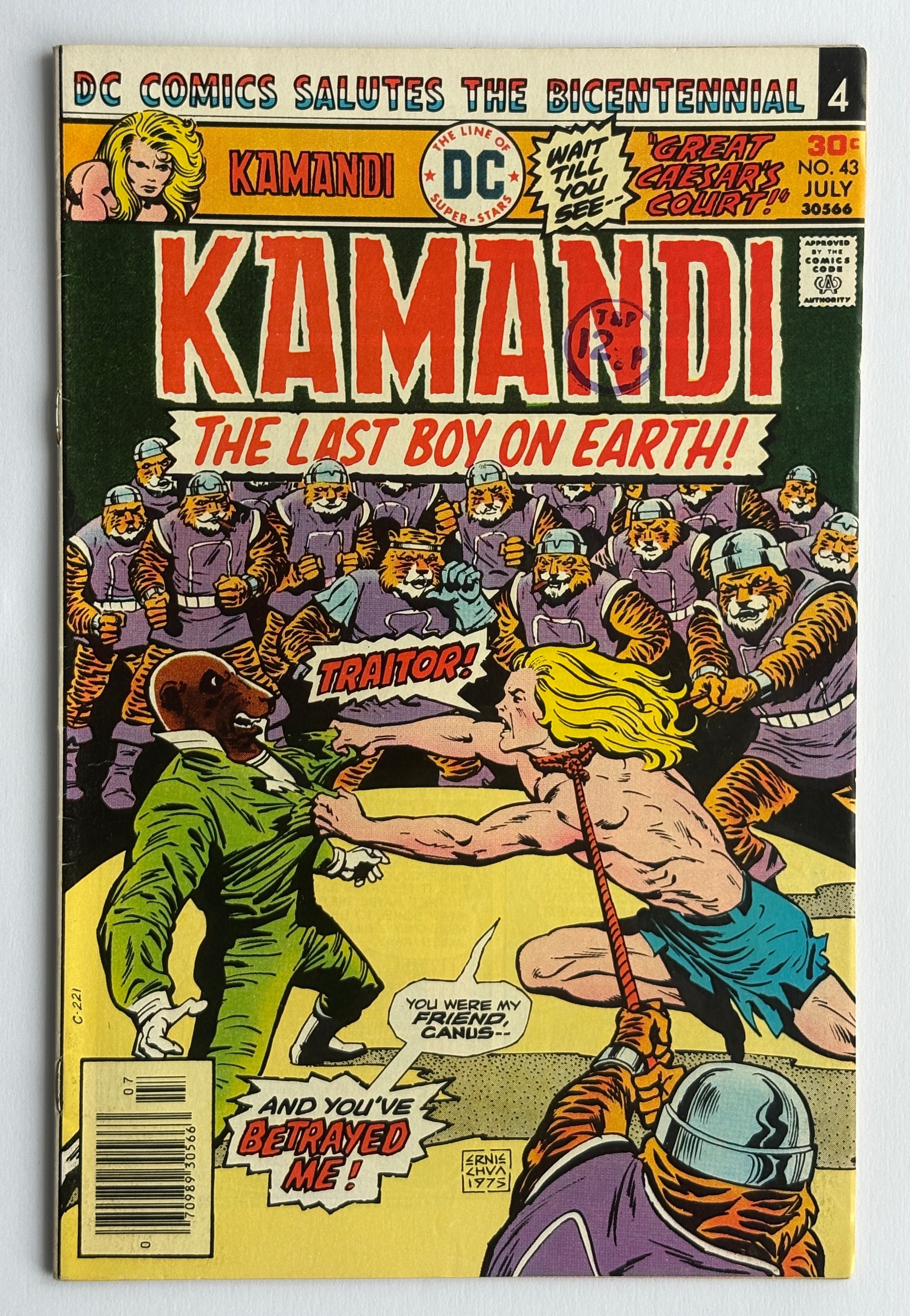 KAMANDI The Last Boy on Earth! #43 - DC Comics July 1976 F/VF 7.0