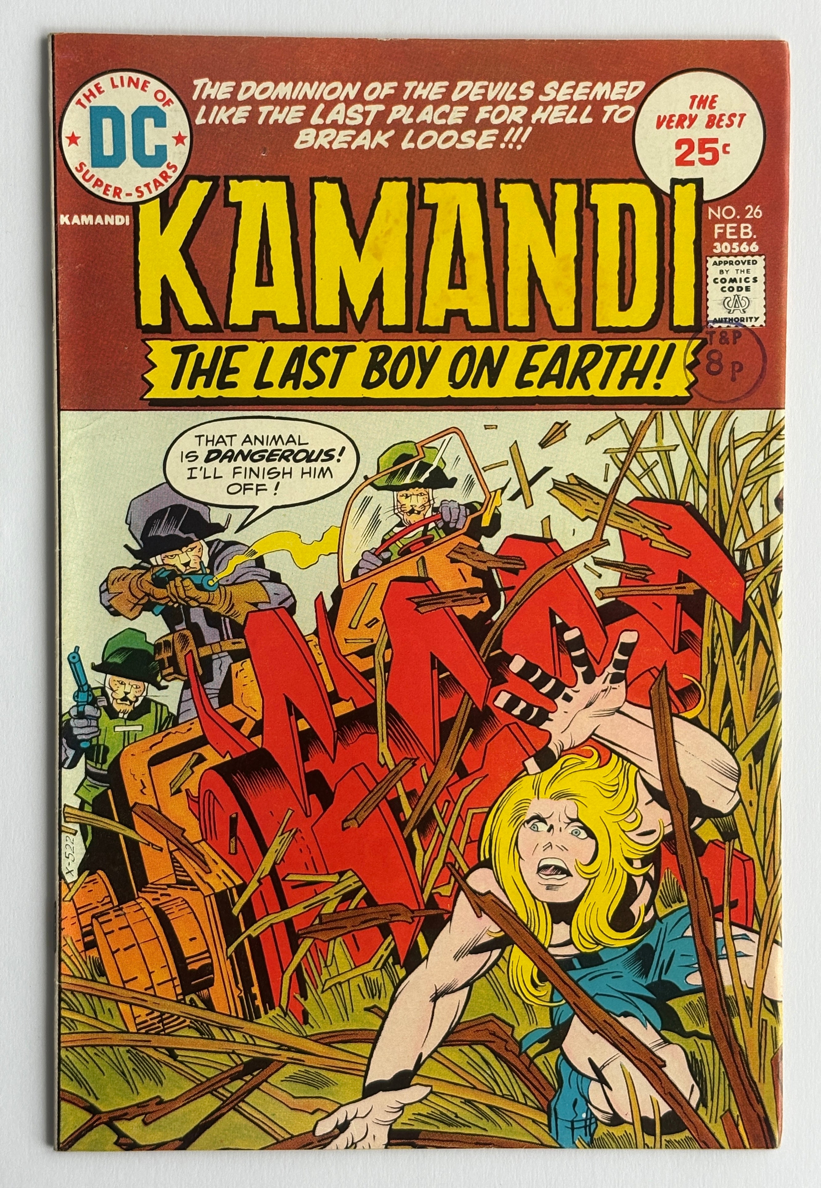KAMANDI The Last Boy on Earth #26 - DC Comics February 1975 VF- 7.5
