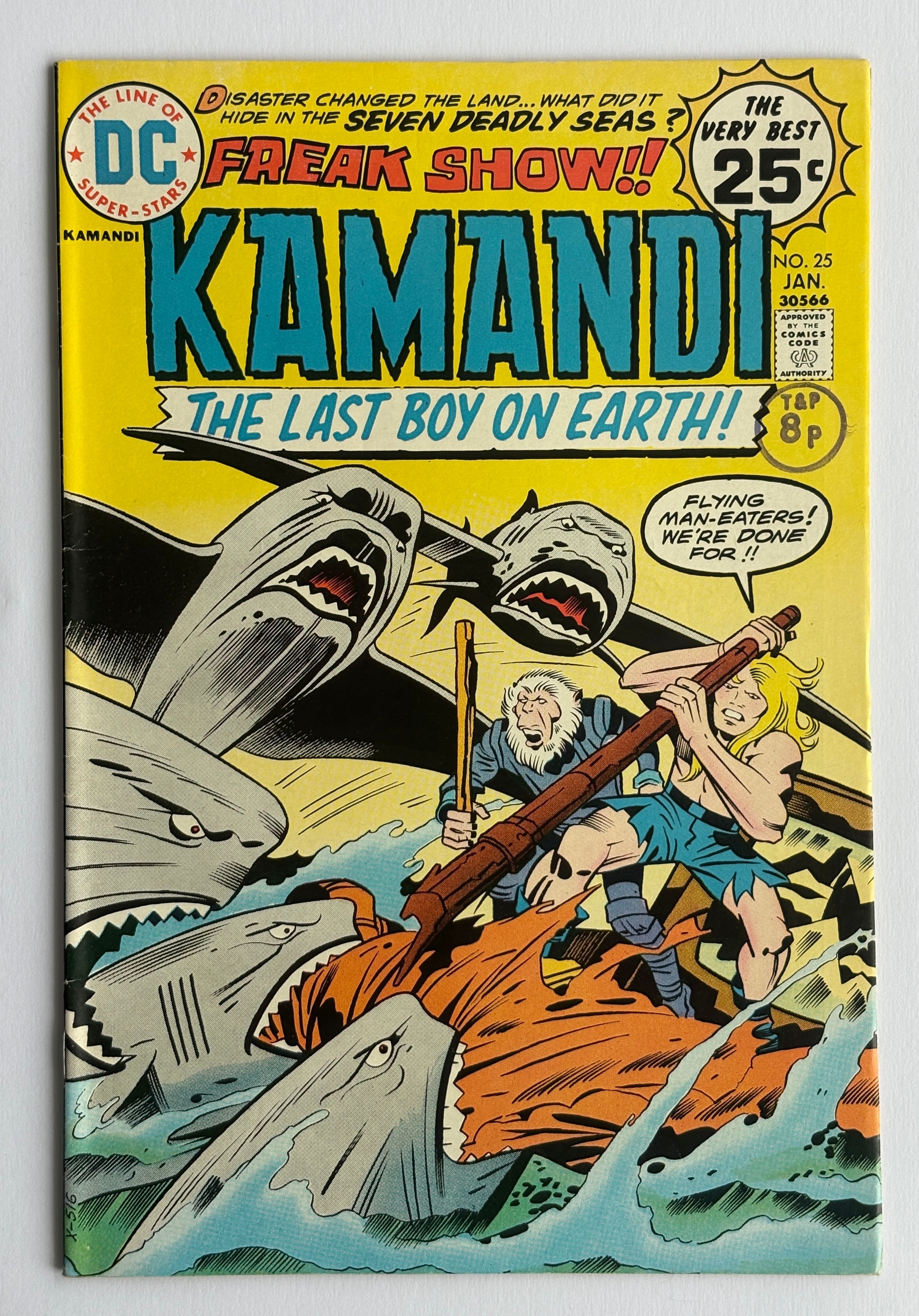 KAMANDI The Last Boy on Earth #25 - DC Comics January 1975 F/VF 7.0