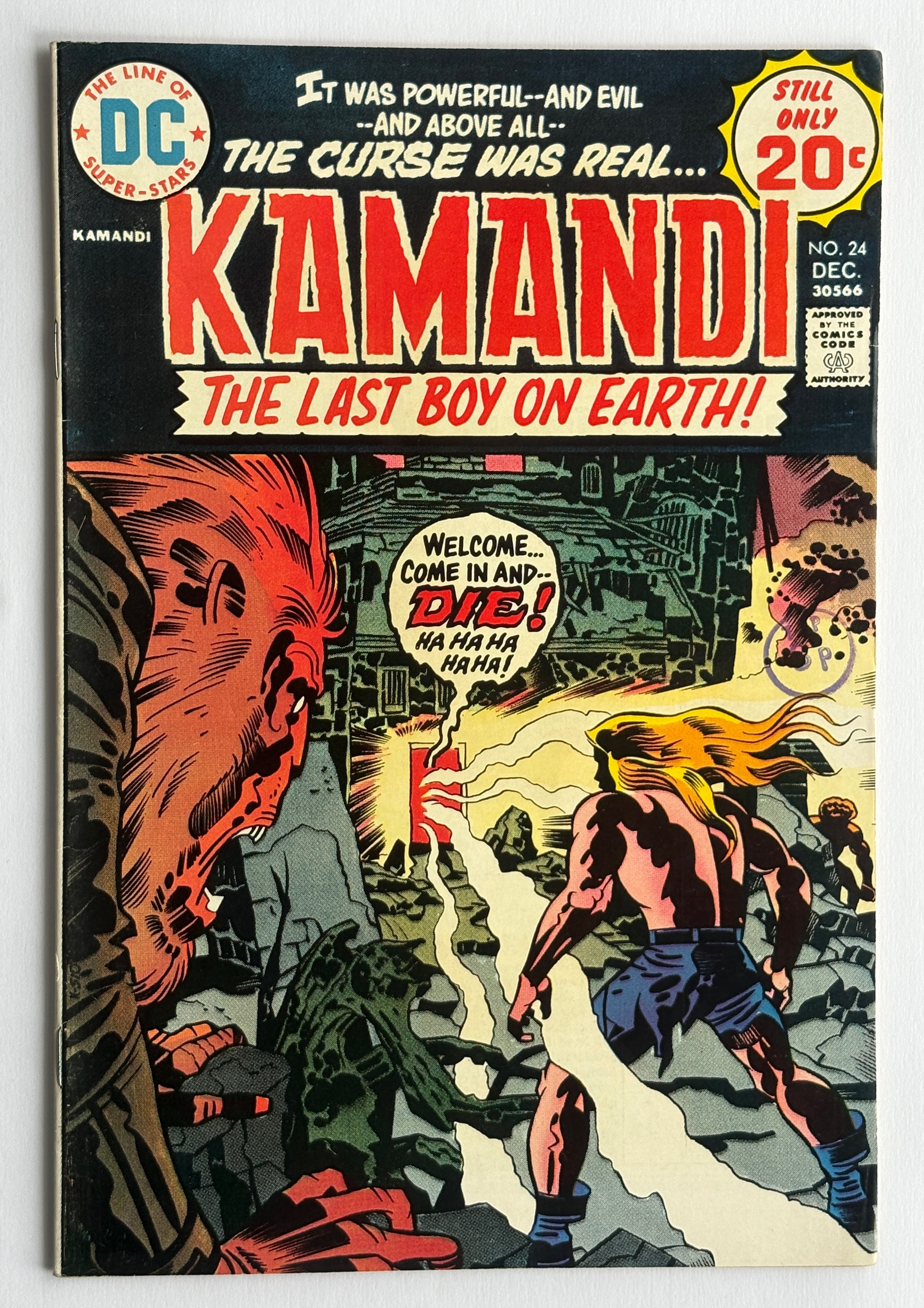 KAMANDI The Last Boy on Earth! #24 - DC Comics December 1974 VF- 7.5