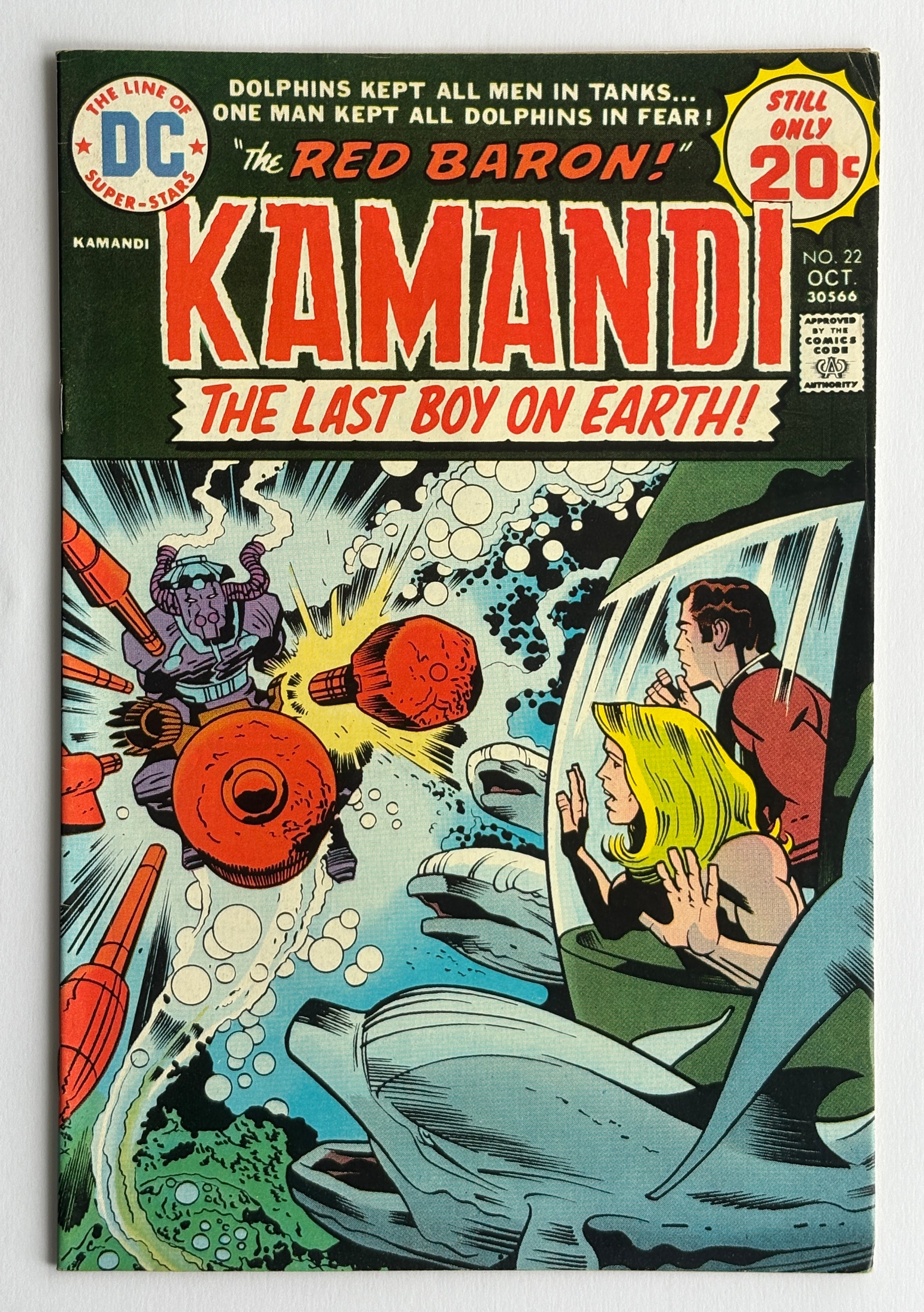 KAMANDI The Last Boy on Earth! #22 - DC Comics October 1974 F/VF 7.0