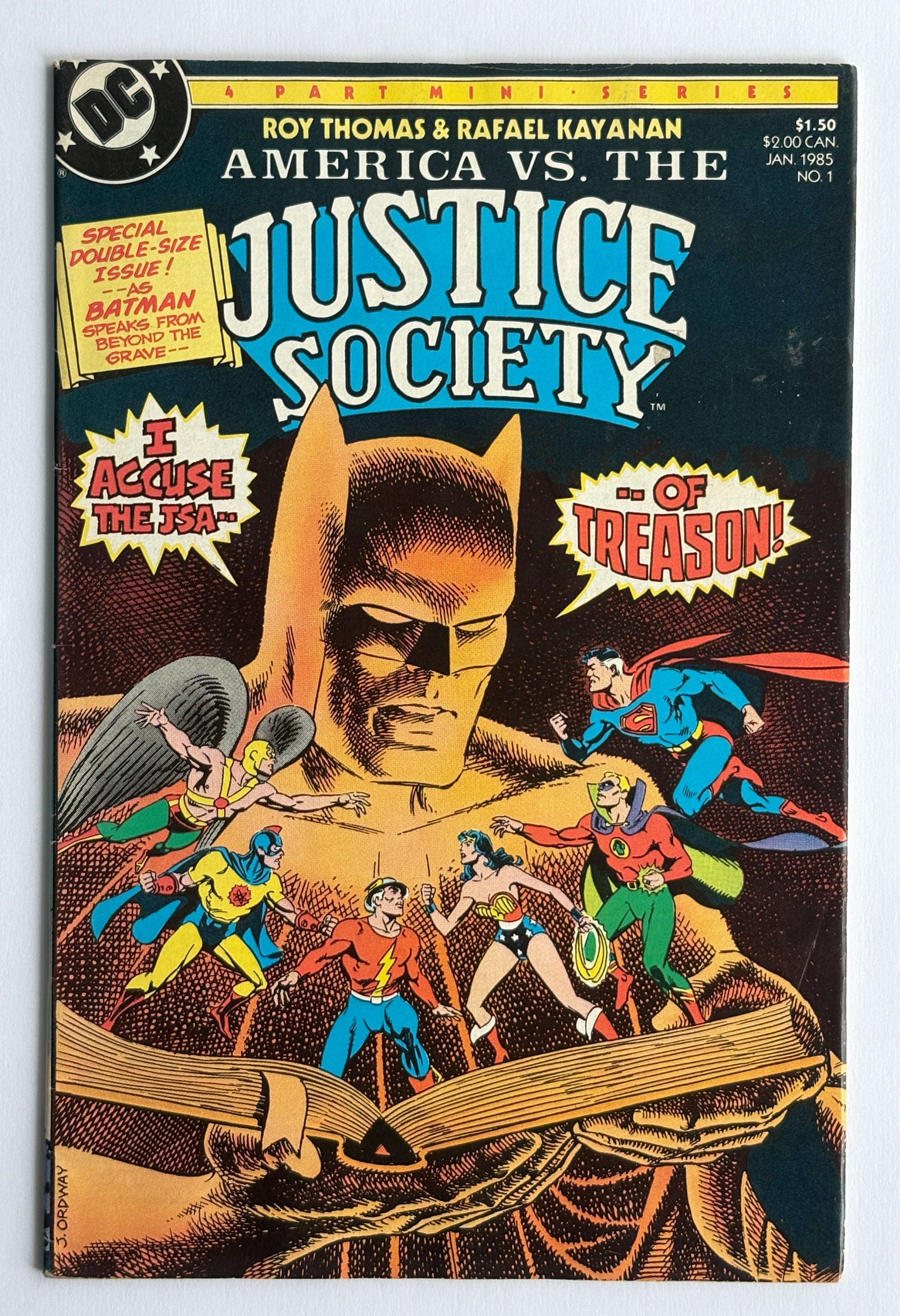 America vs The Justice Society #1 - DC Comics January 1985 FN 6.0